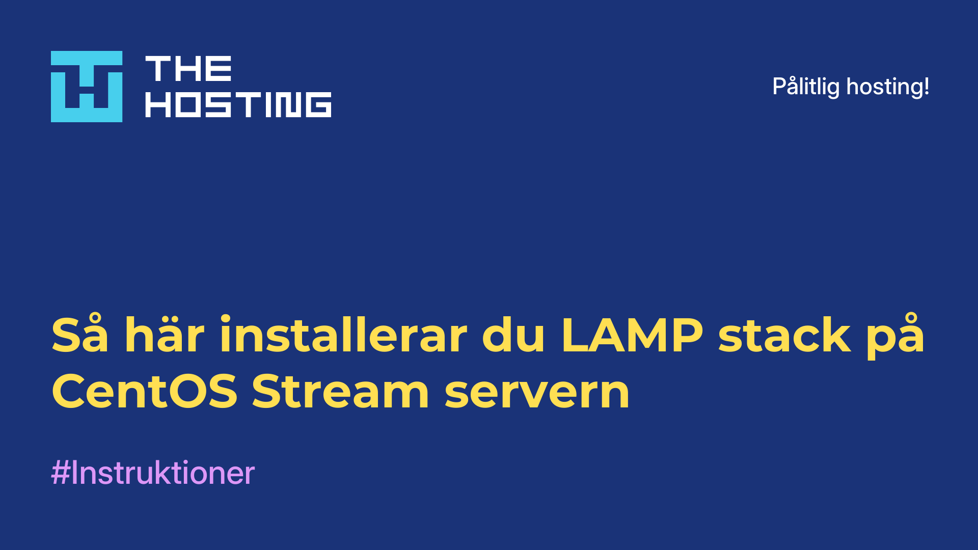 Så här installerar du LAMP-stack på CentOS Stream-servern