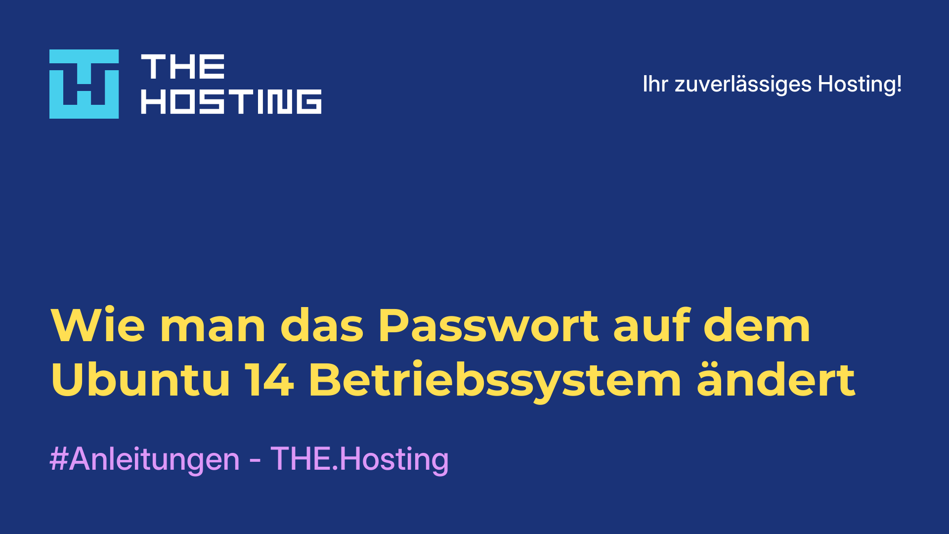 Wie man das Passwort auf dem Ubuntu 14 Betriebssystem ändert