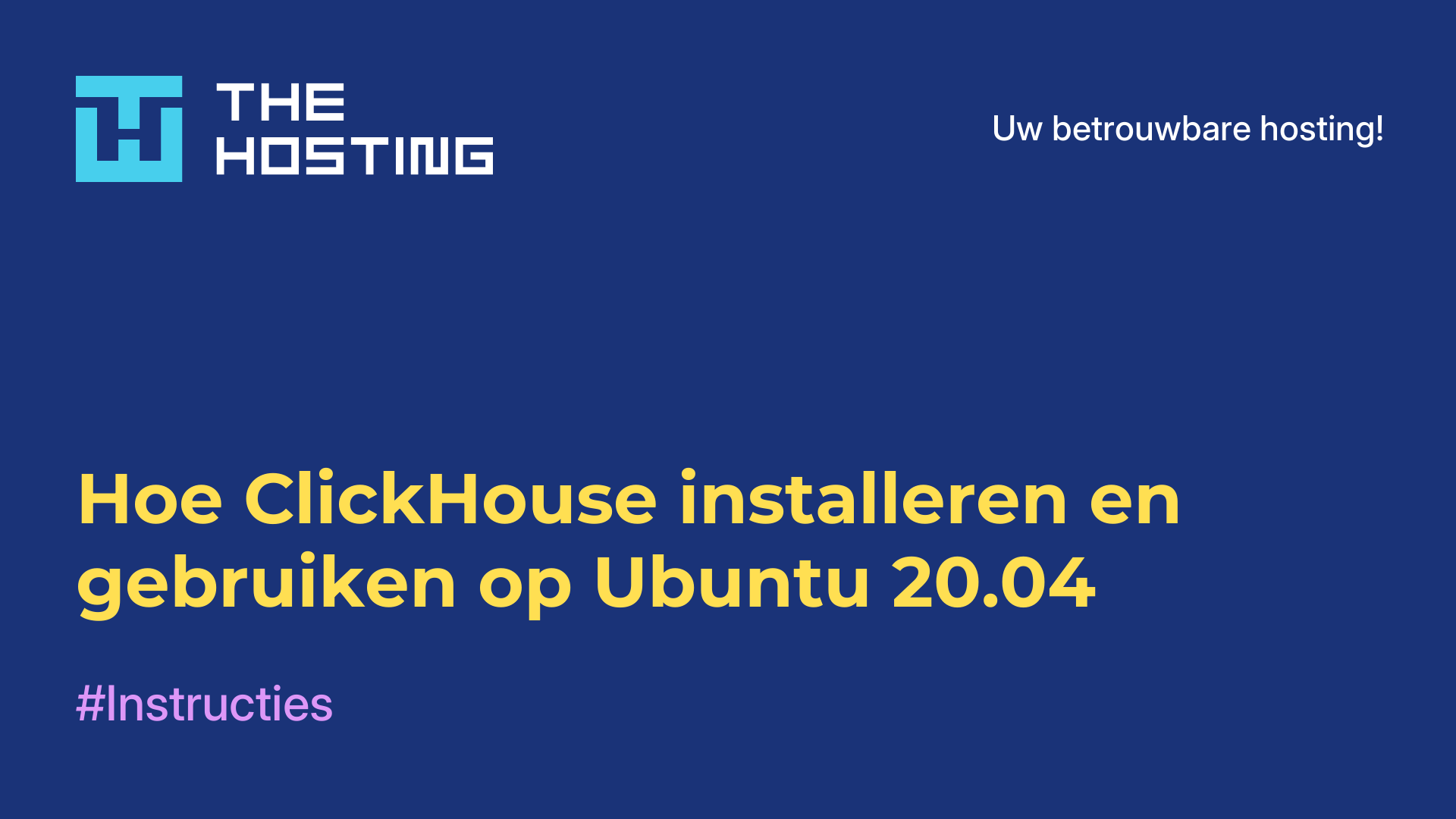 Hoe ClickHouse installeren en gebruiken op Ubuntu 20.04