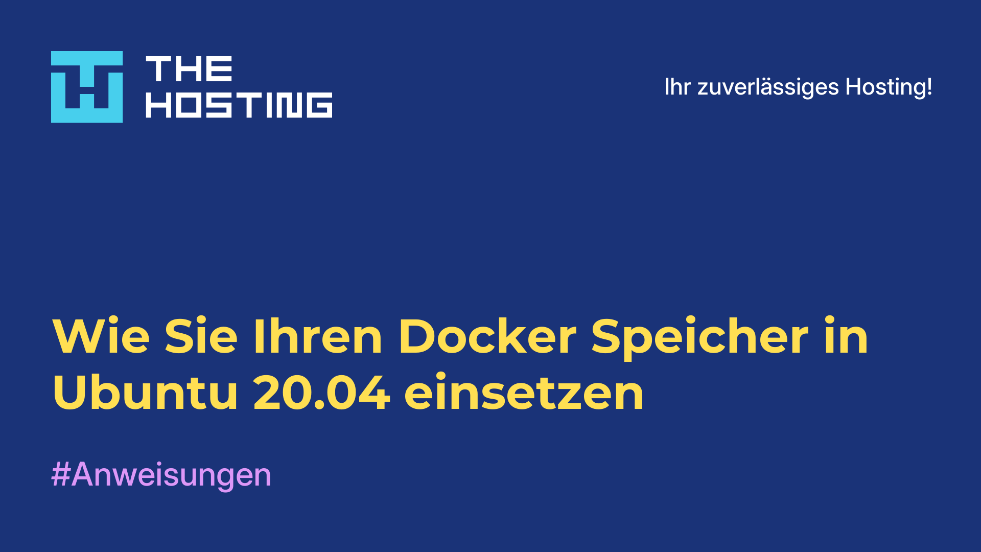 Wie Sie Ihren Docker-Speicher in Ubuntu 20.04 einsetzen