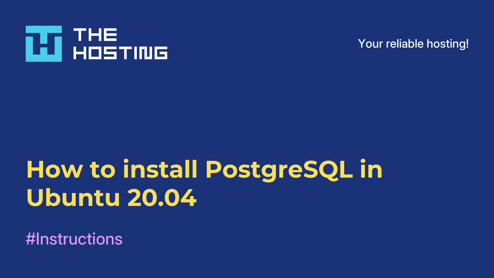 How to install PostgreSQL in Ubuntu 20.04