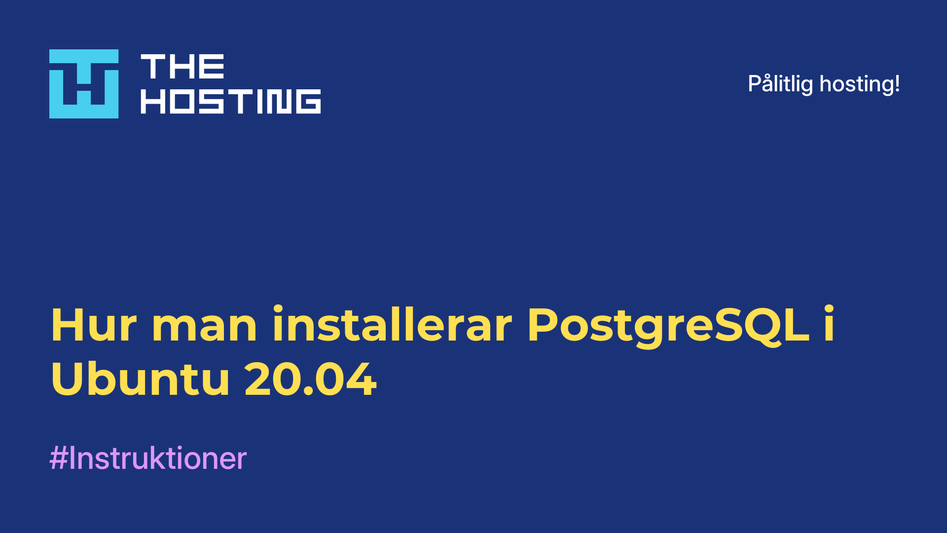 Hur man installerar PostgreSQL i Ubuntu 20.04