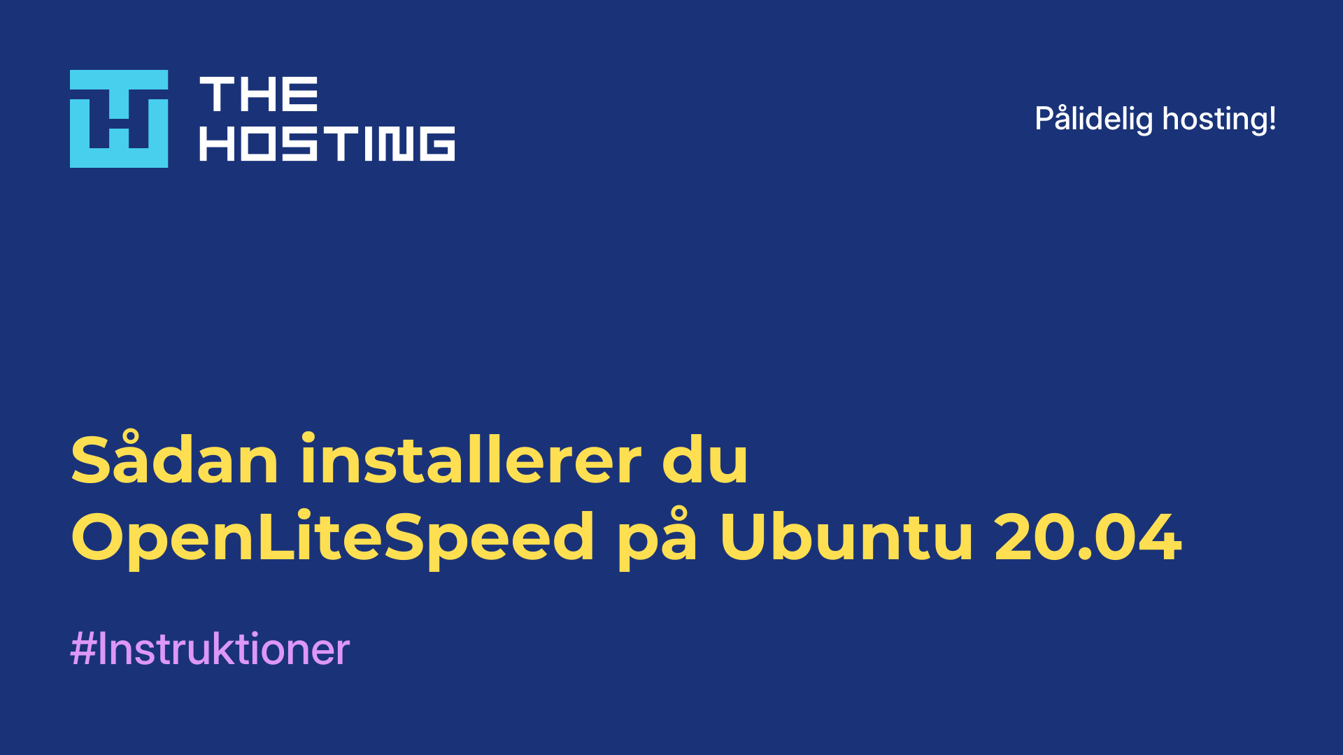 Sådan installerer du OpenLiteSpeed på Ubuntu 20.04