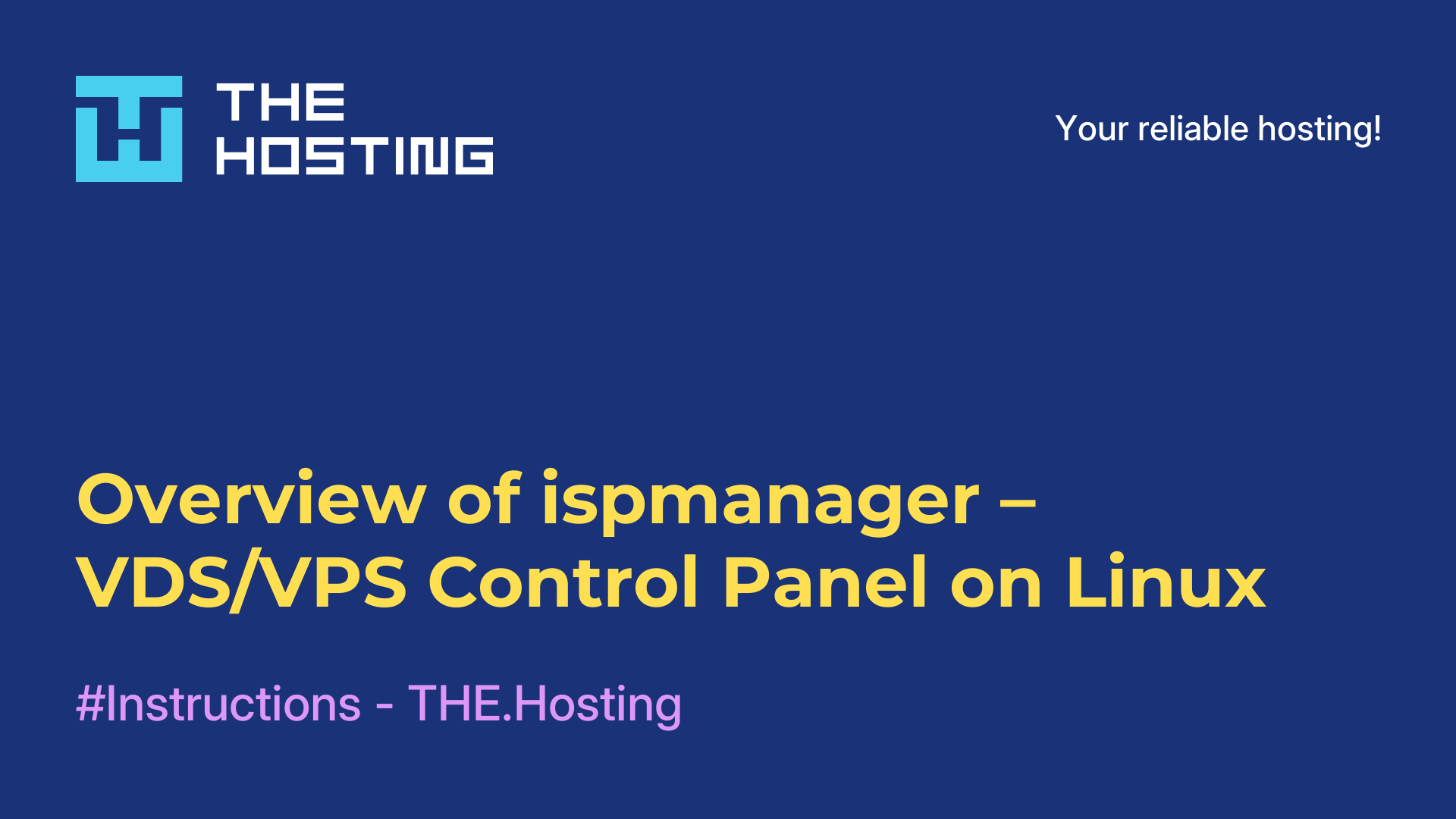 Overview of ispmanager – VDS/VPS Control Panel on Linux