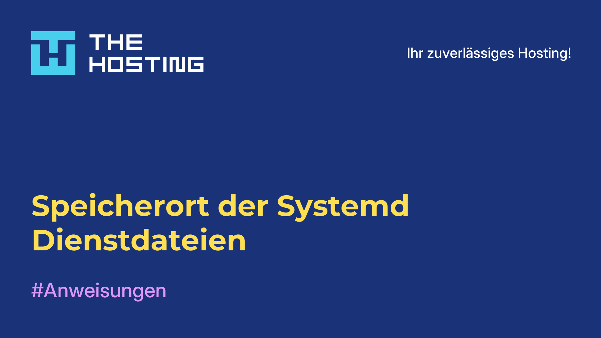 Speicherort der Systemd-Dienstdateien