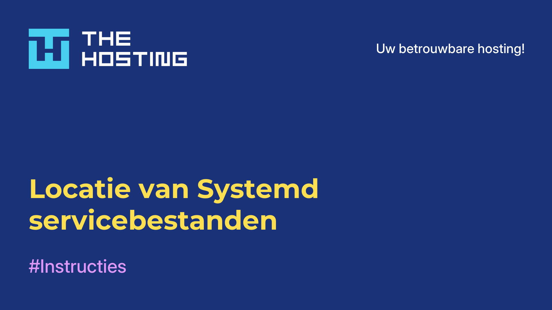 Locatie van Systemd-servicebestanden