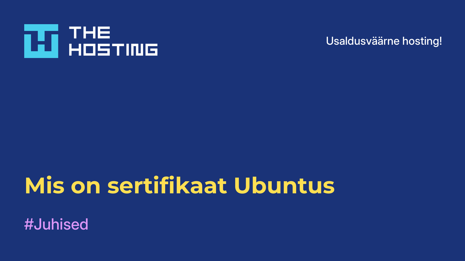 Mis on sertifikaat Ubuntus