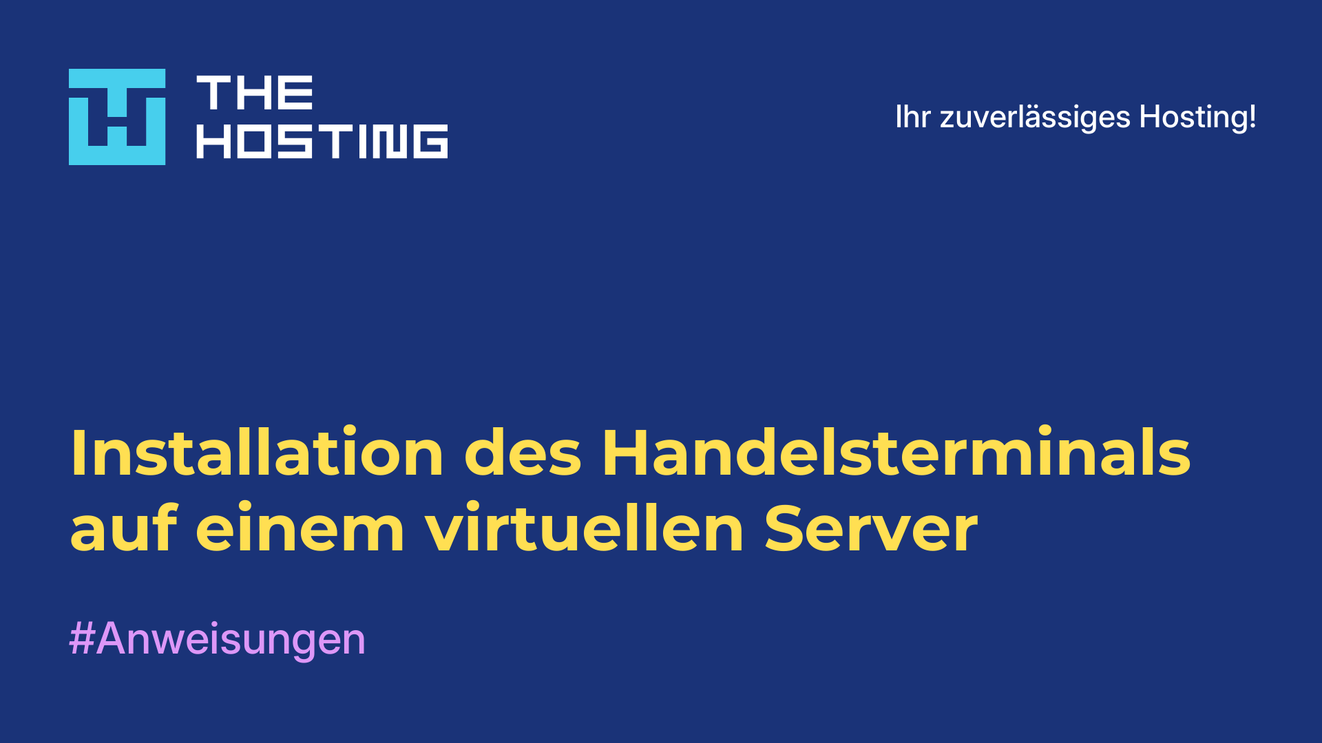 Installation des Handelsterminals auf einem virtuellen Server
