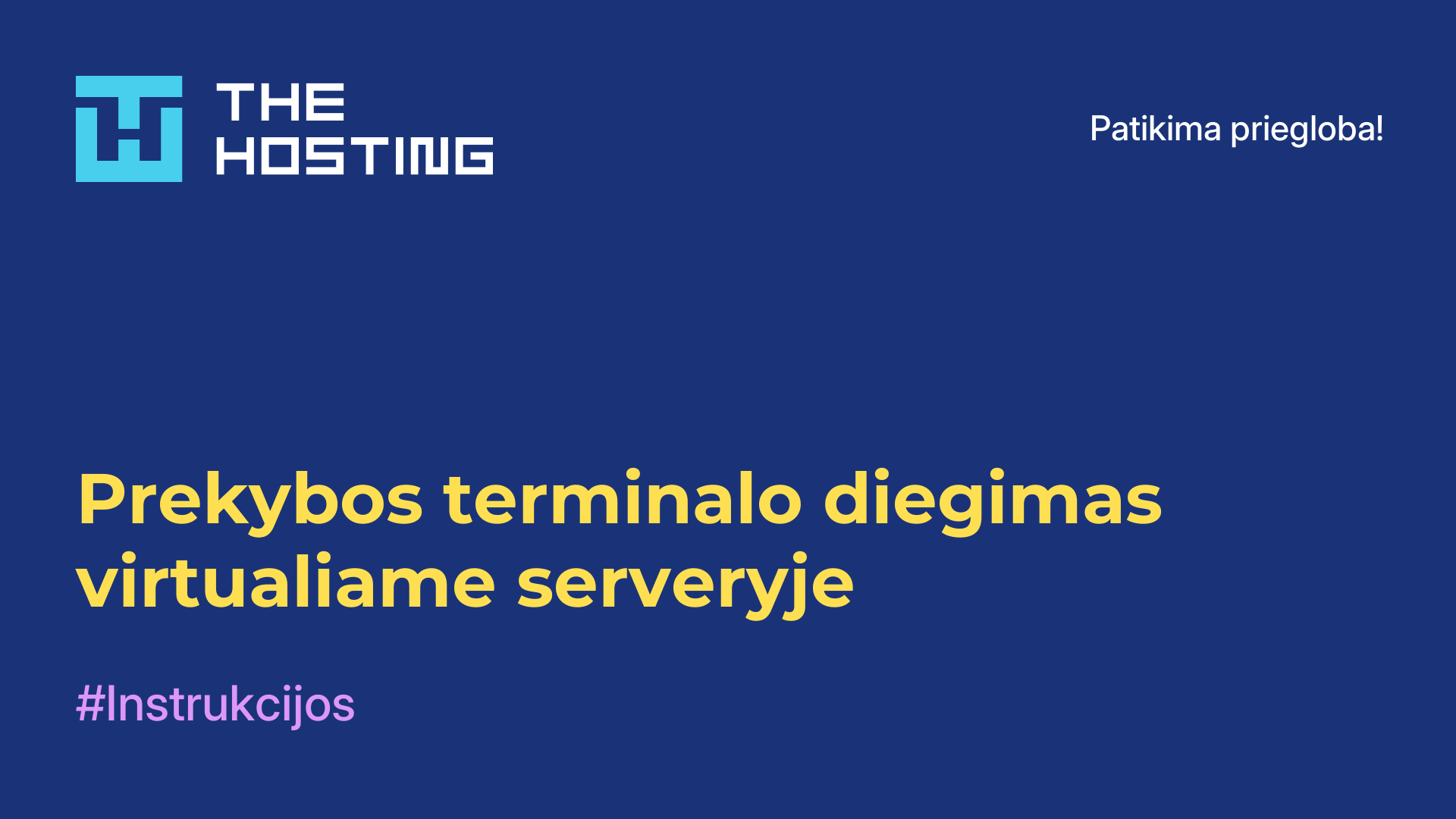 Prekybos terminalo diegimas virtualiame serveryje