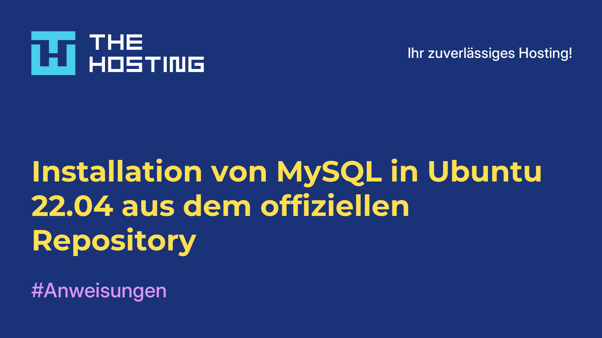 Installation von MySQL in Ubuntu 22.04 aus dem offiziellen Repository