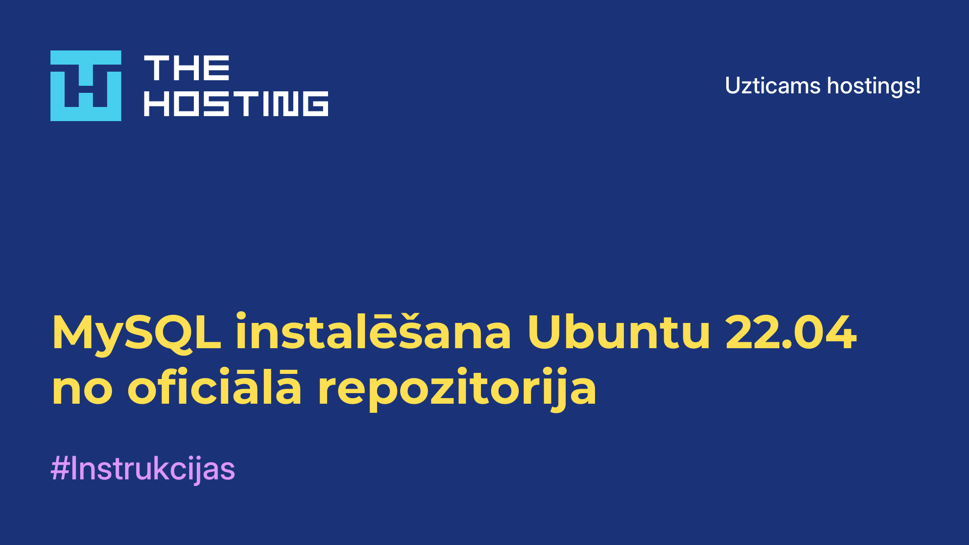 MySQL instalēšana Ubuntu 22.04 no oficiālā repozitorija