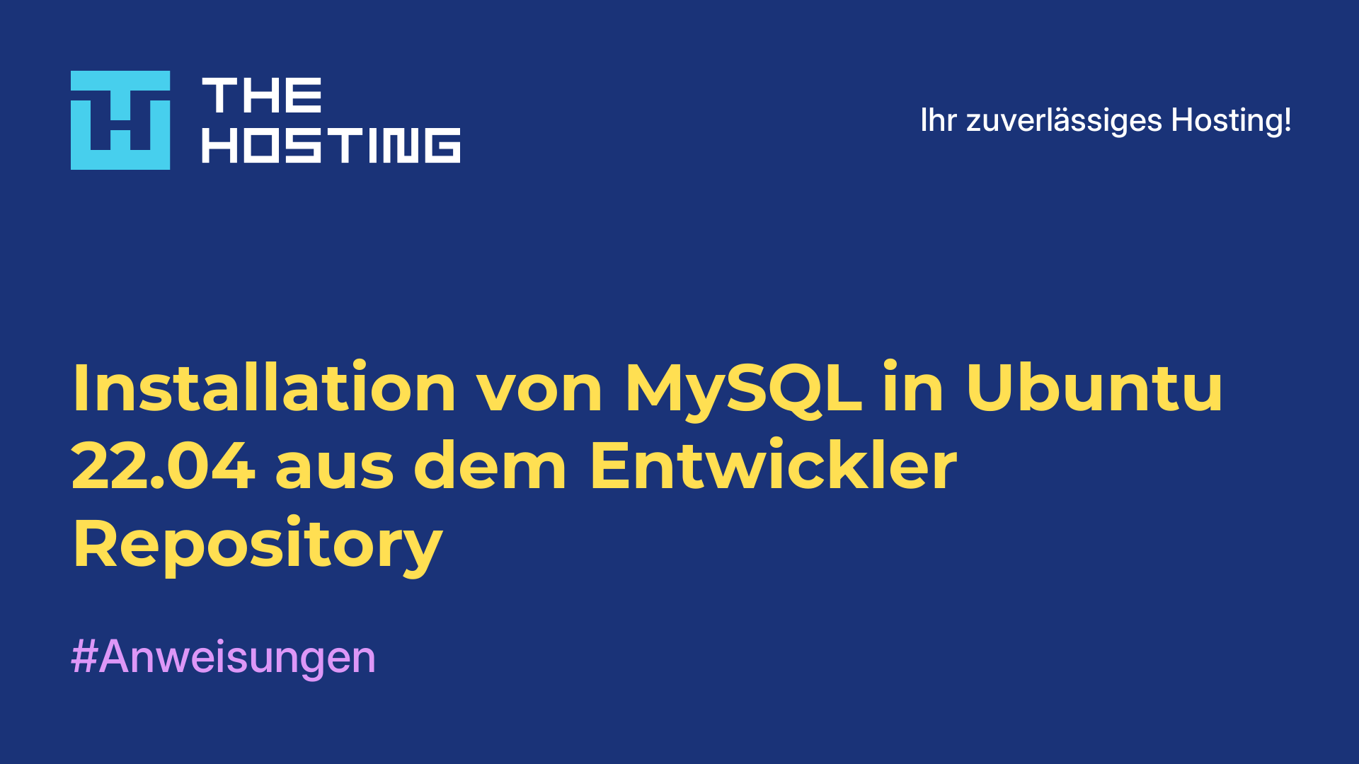 Installation von MySQL in Ubuntu 22.04 aus dem Entwickler-Repository