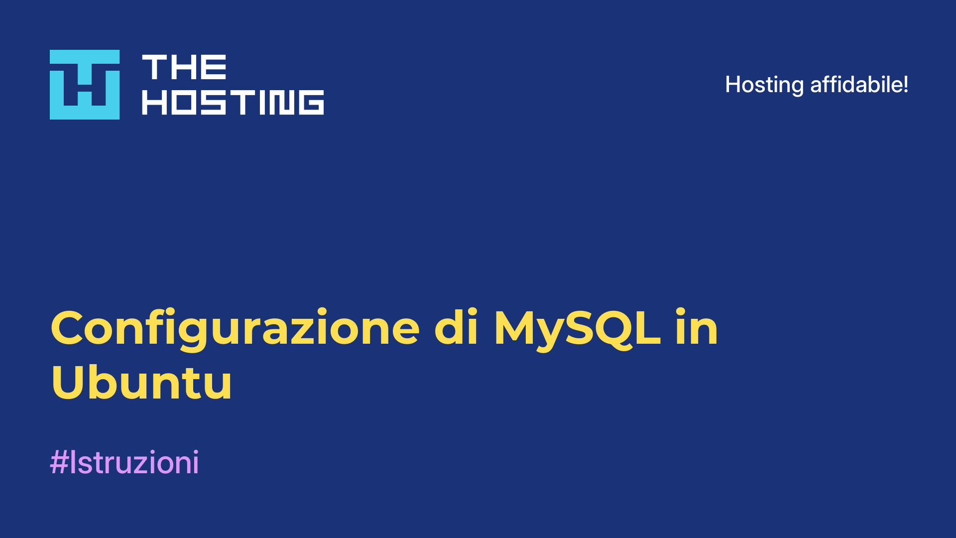 Configurazione di MySQL in Ubuntu