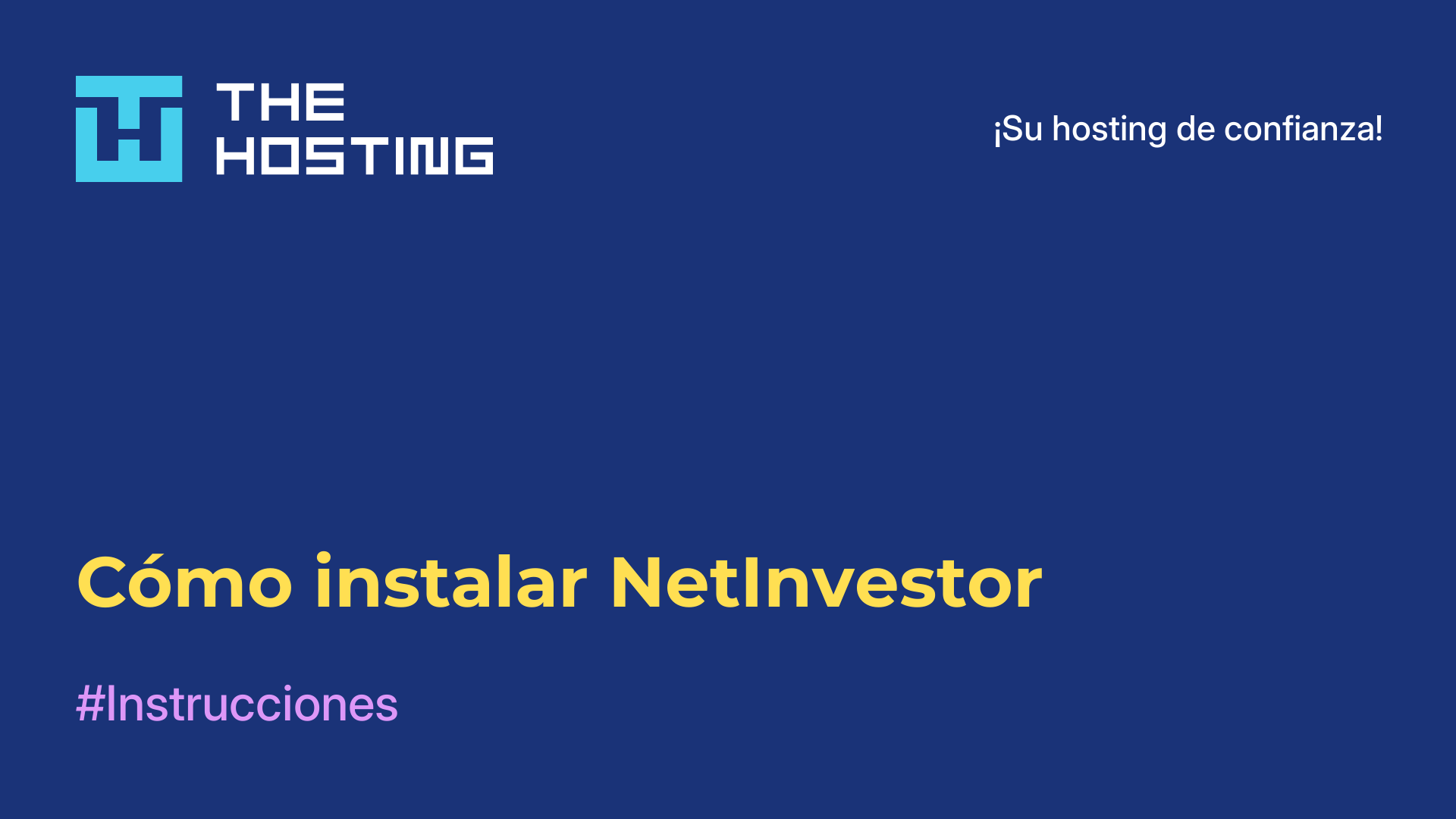 Cómo instalar NetInvestor