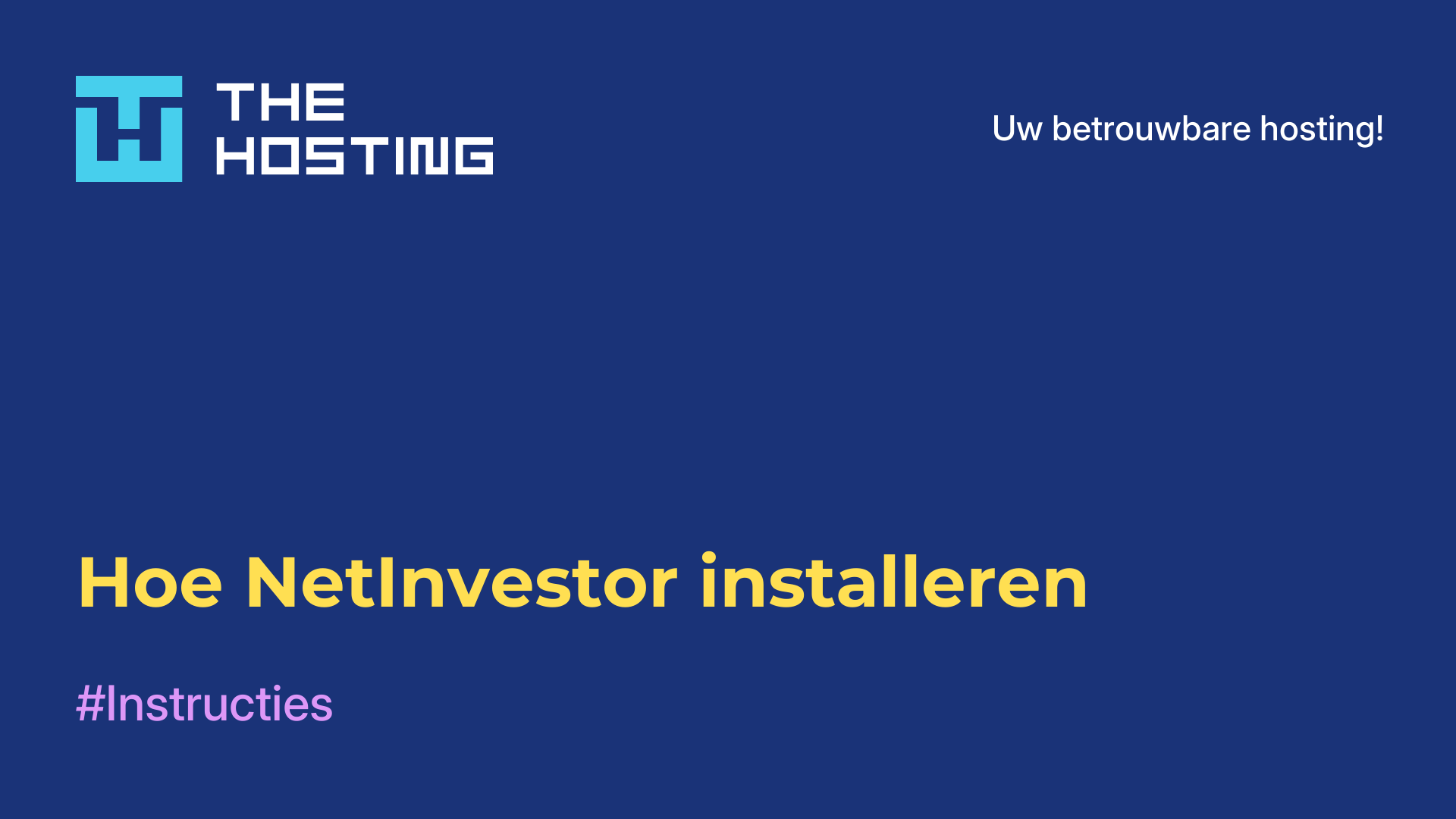 Hoe NetInvestor installeren