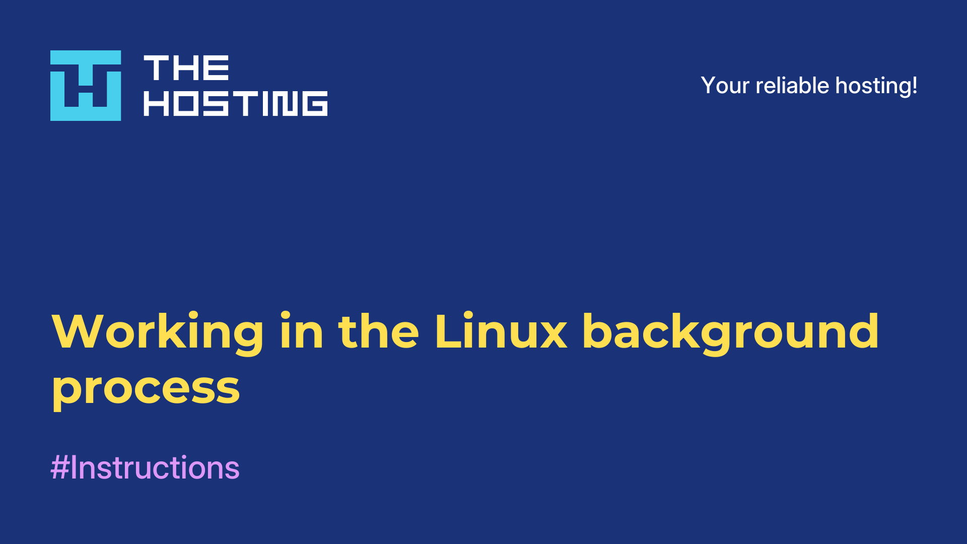 Working in the Linux background process
