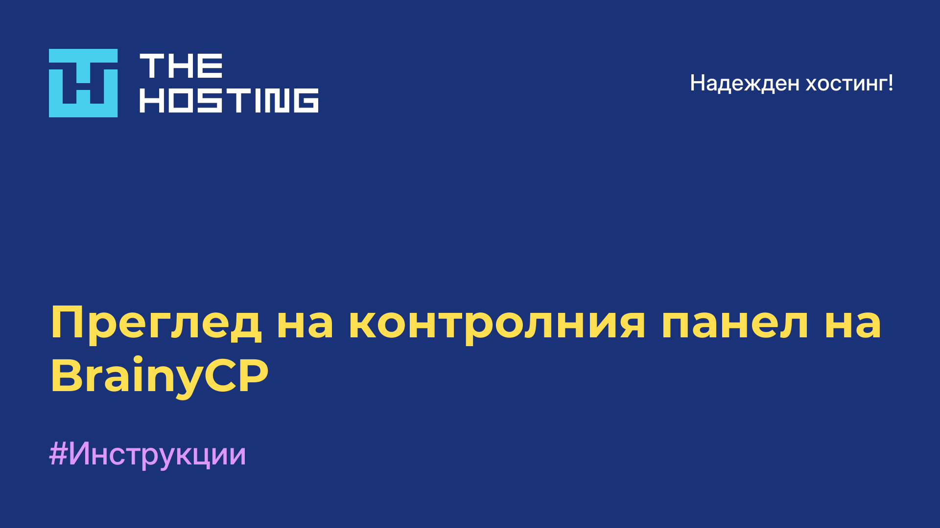 Преглед на контролния панел на BrainyCP