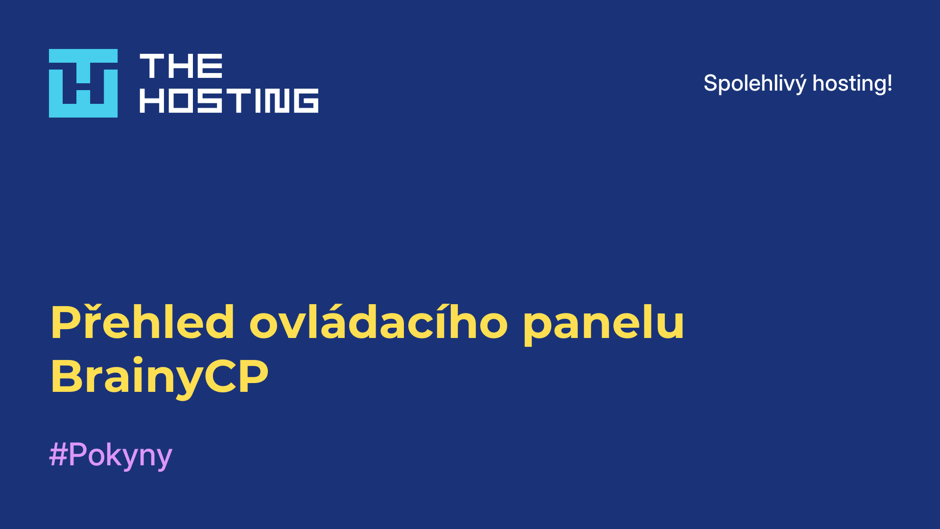 Přehled ovládacího panelu BrainyCP