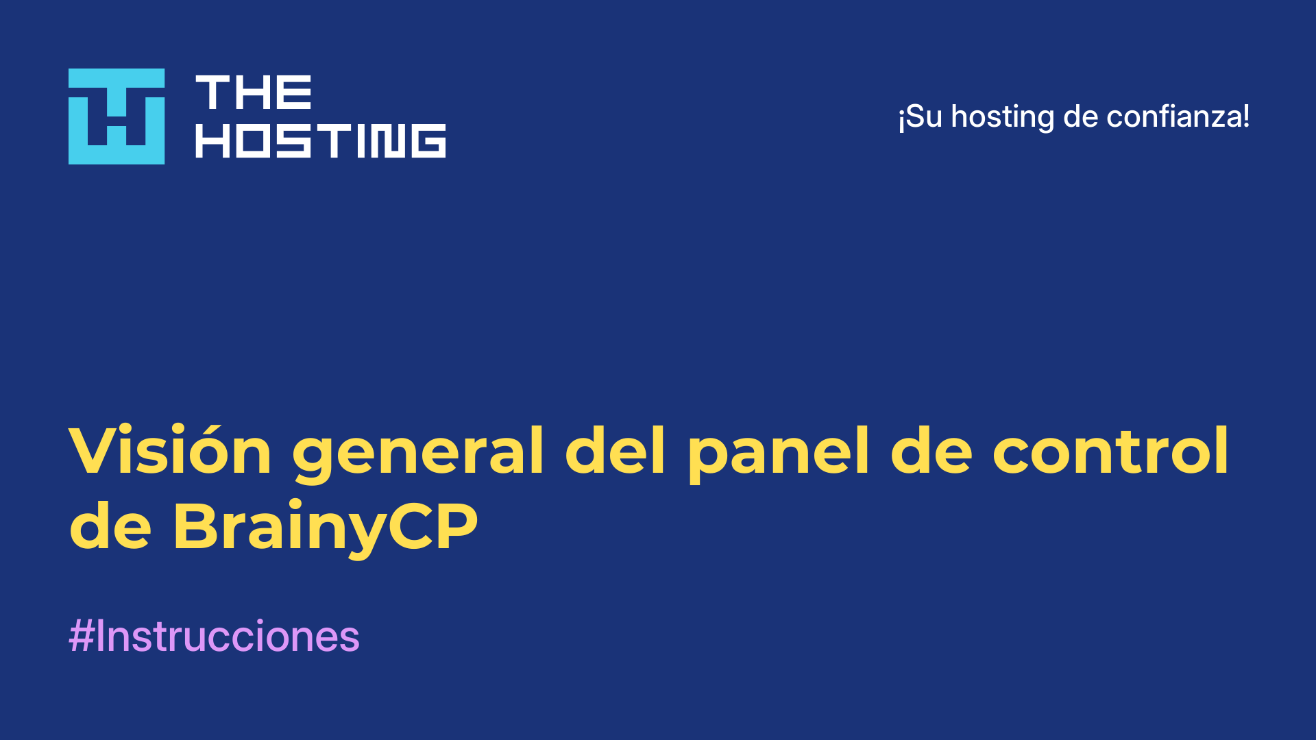 Visión general del panel de control de BrainyCP