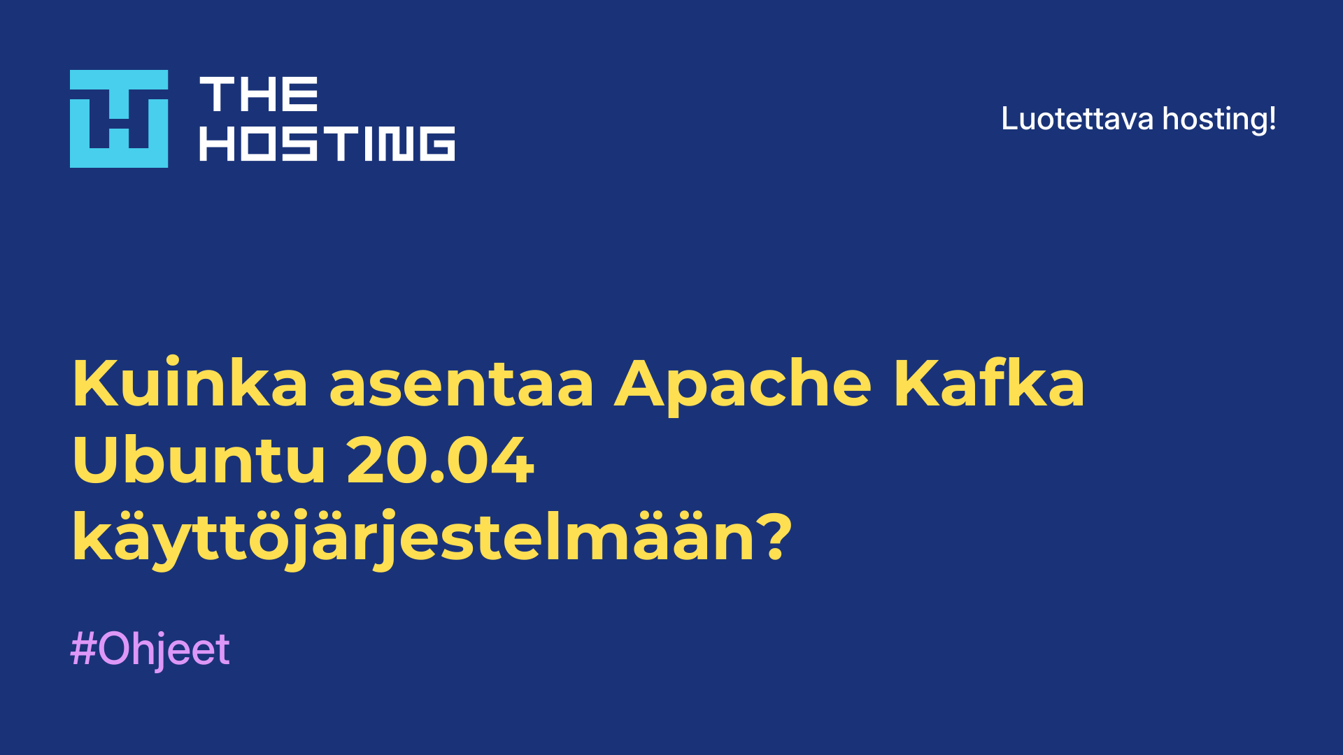 Kuinka asentaa Apache Kafka Ubuntu 20.04 -käyttöjärjestelmään?