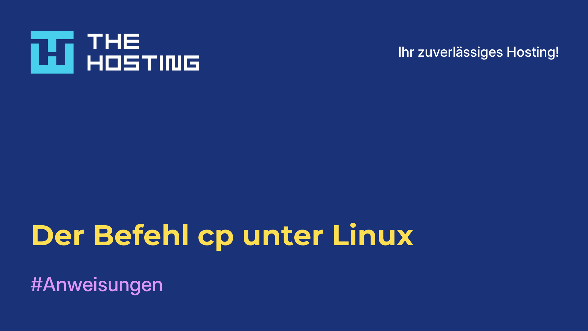 Der Befehl cp unter Linux