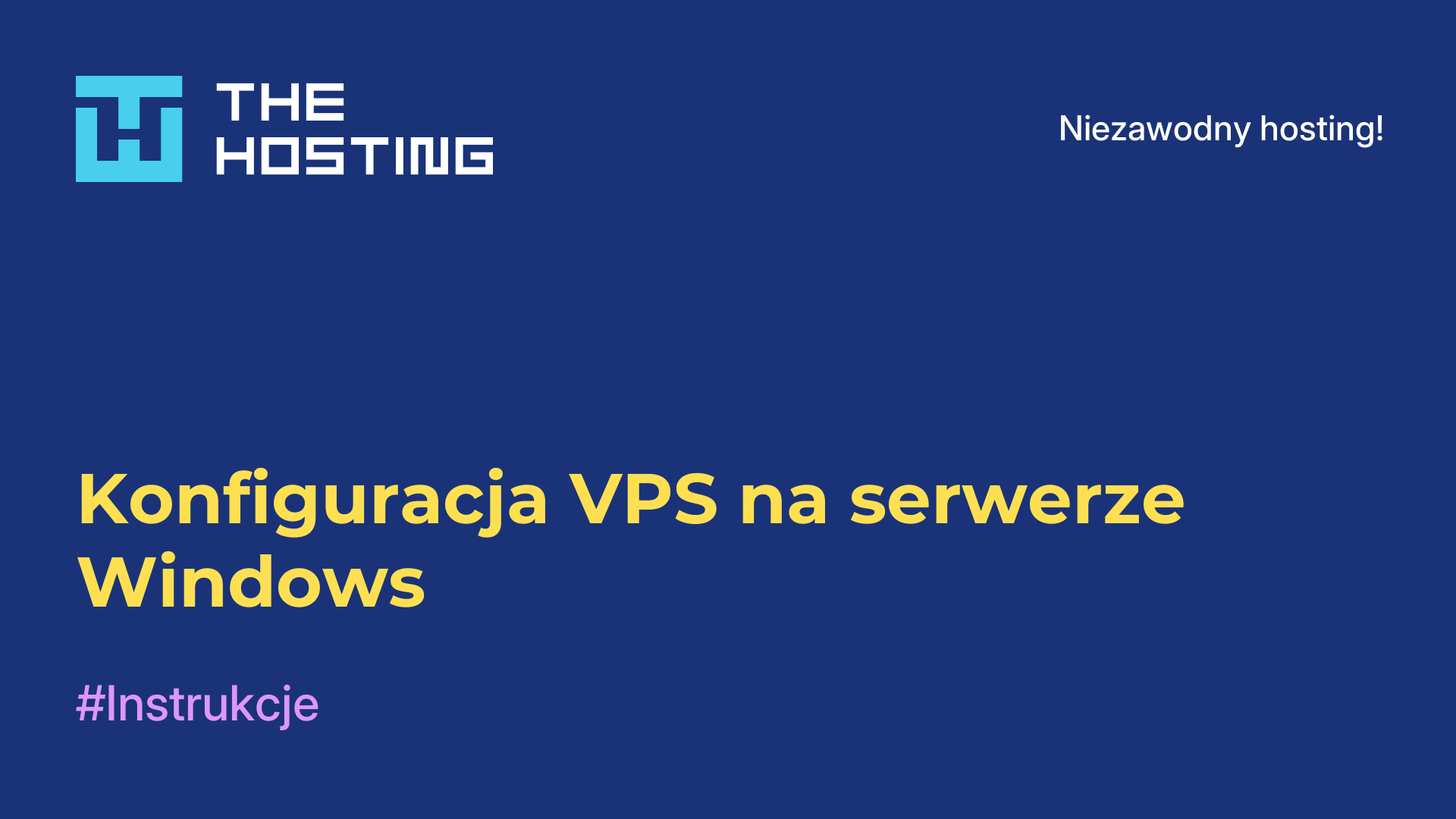 Konfiguracja VPS na serwerze Windows
