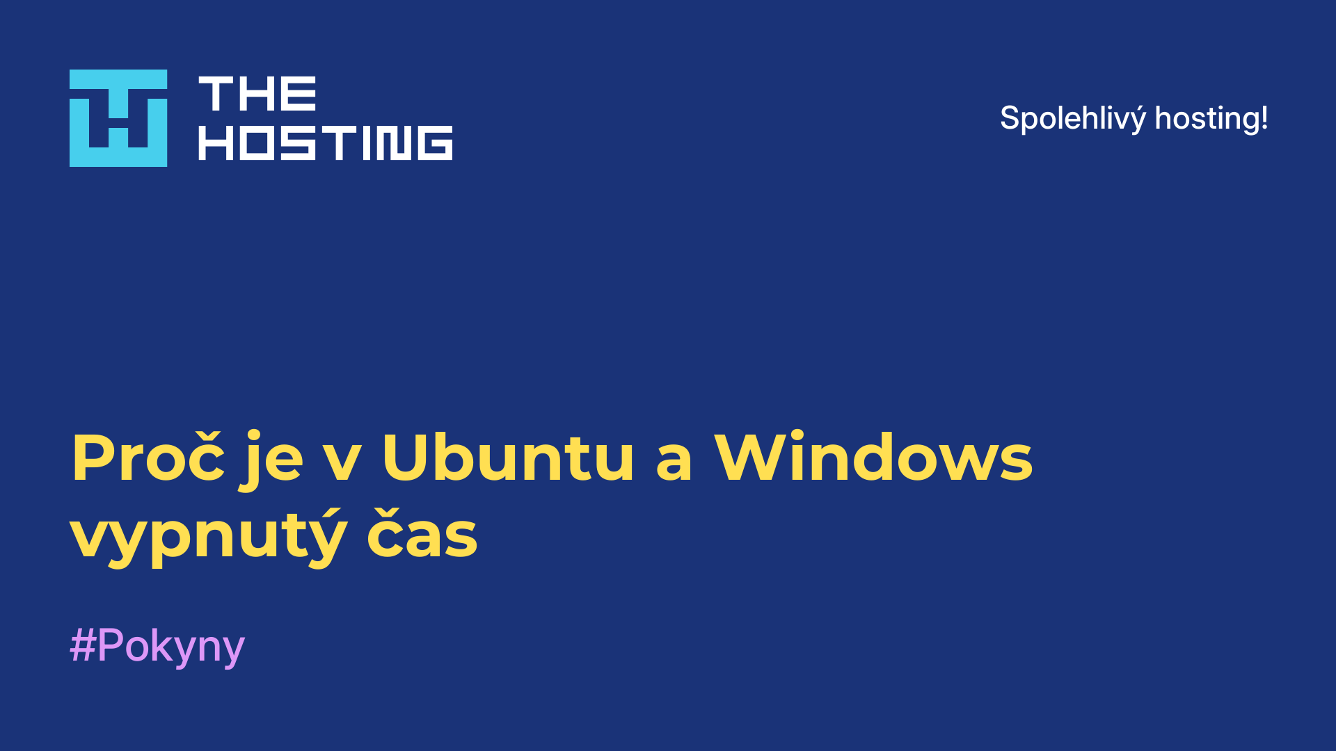 Proč je v Ubuntu a Windows vypnutý čas