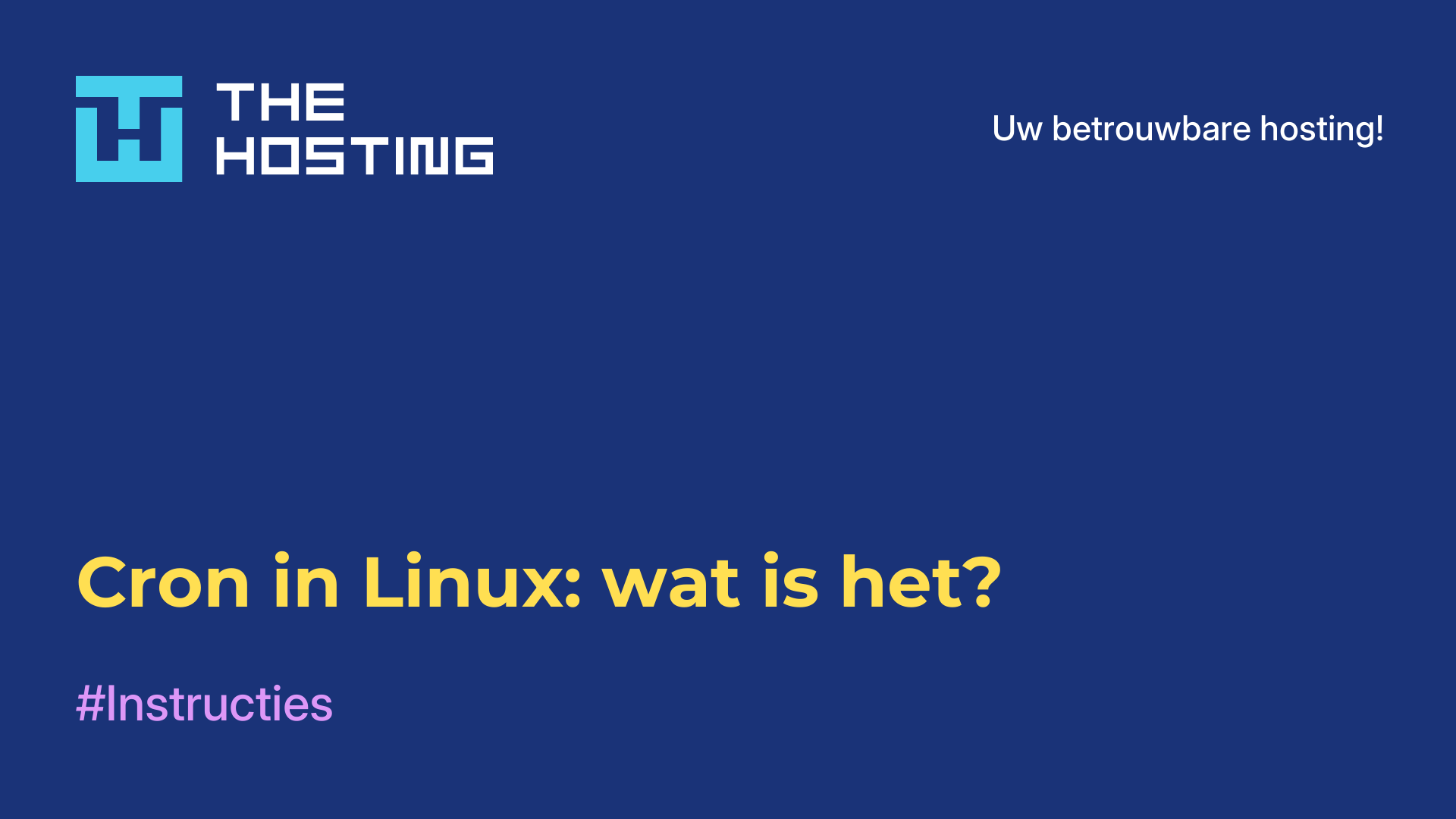 Cron in Linux: wat is het?