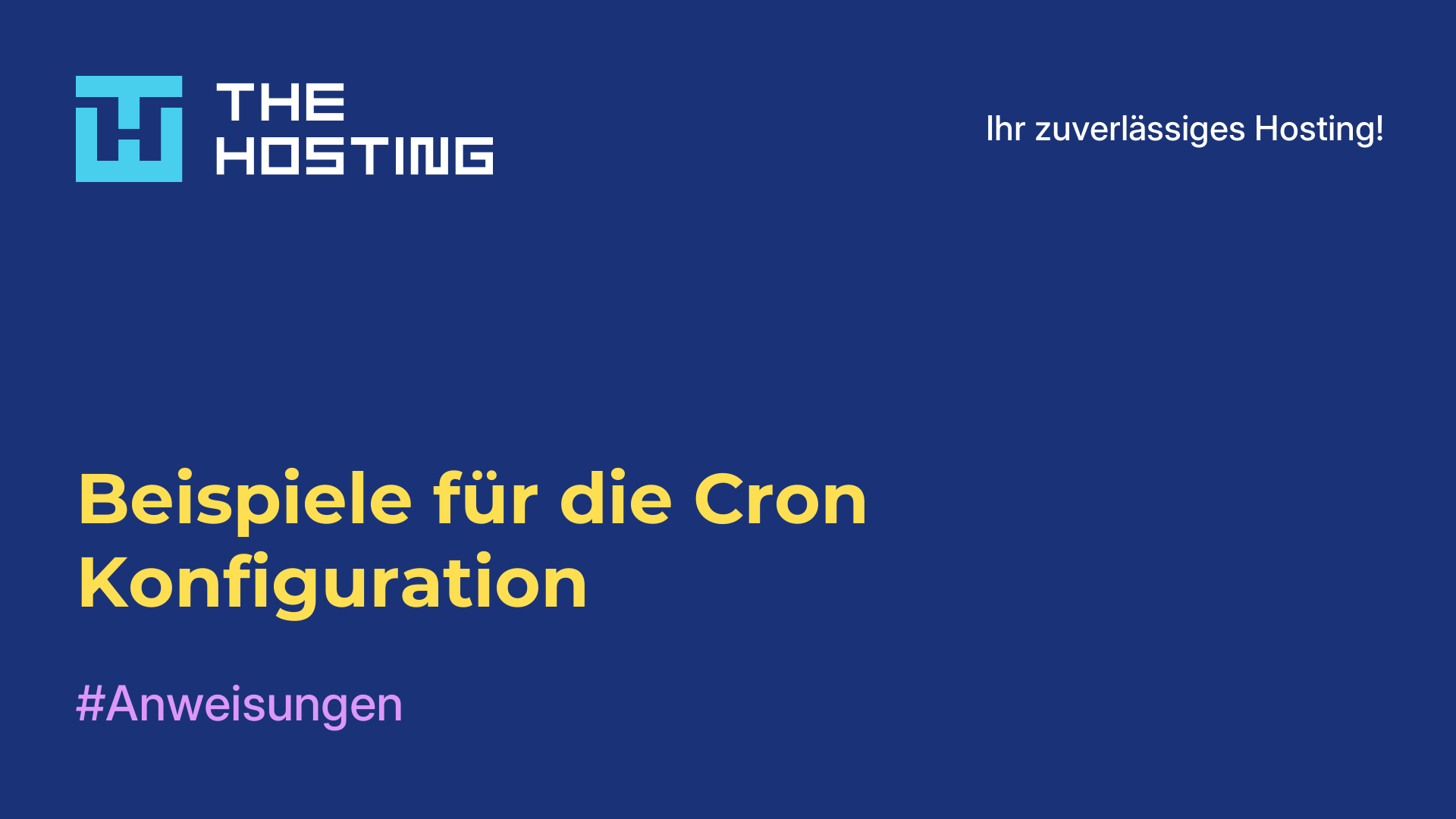 Beispiele für die Cron-Konfiguration