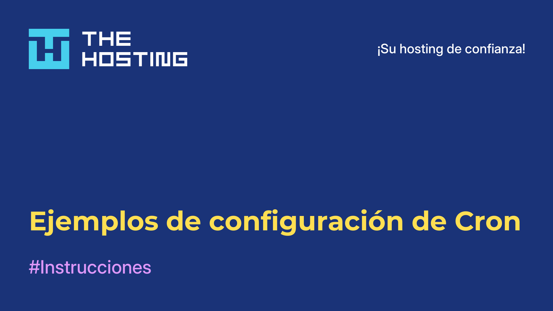 Ejemplos de configuración de Cron
