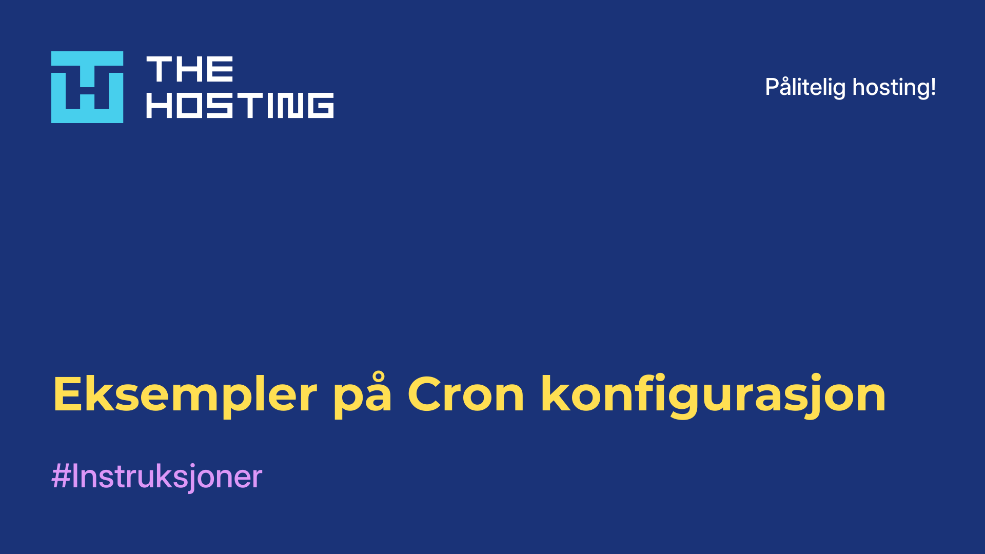 Eksempler på Cron-konfigurasjon