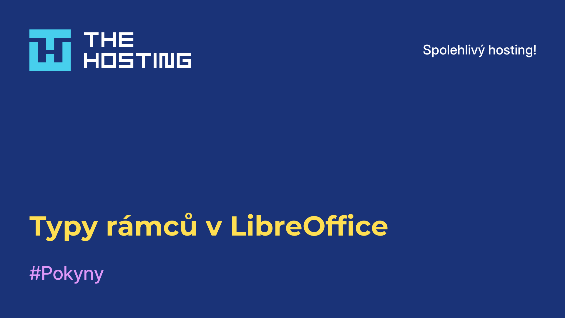 Typy rámců v LibreOffice