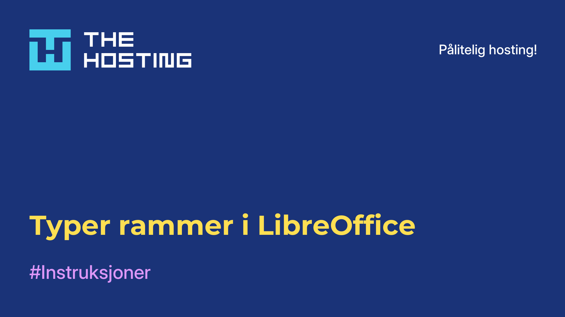 Typer rammer i LibreOffice