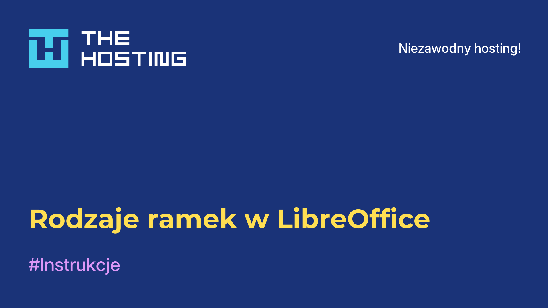 Rodzaje ramek w LibreOffice