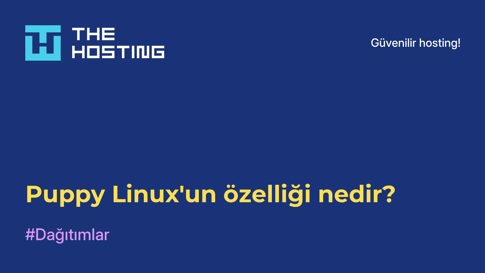 Puppy Linux'un özelliği nedir?