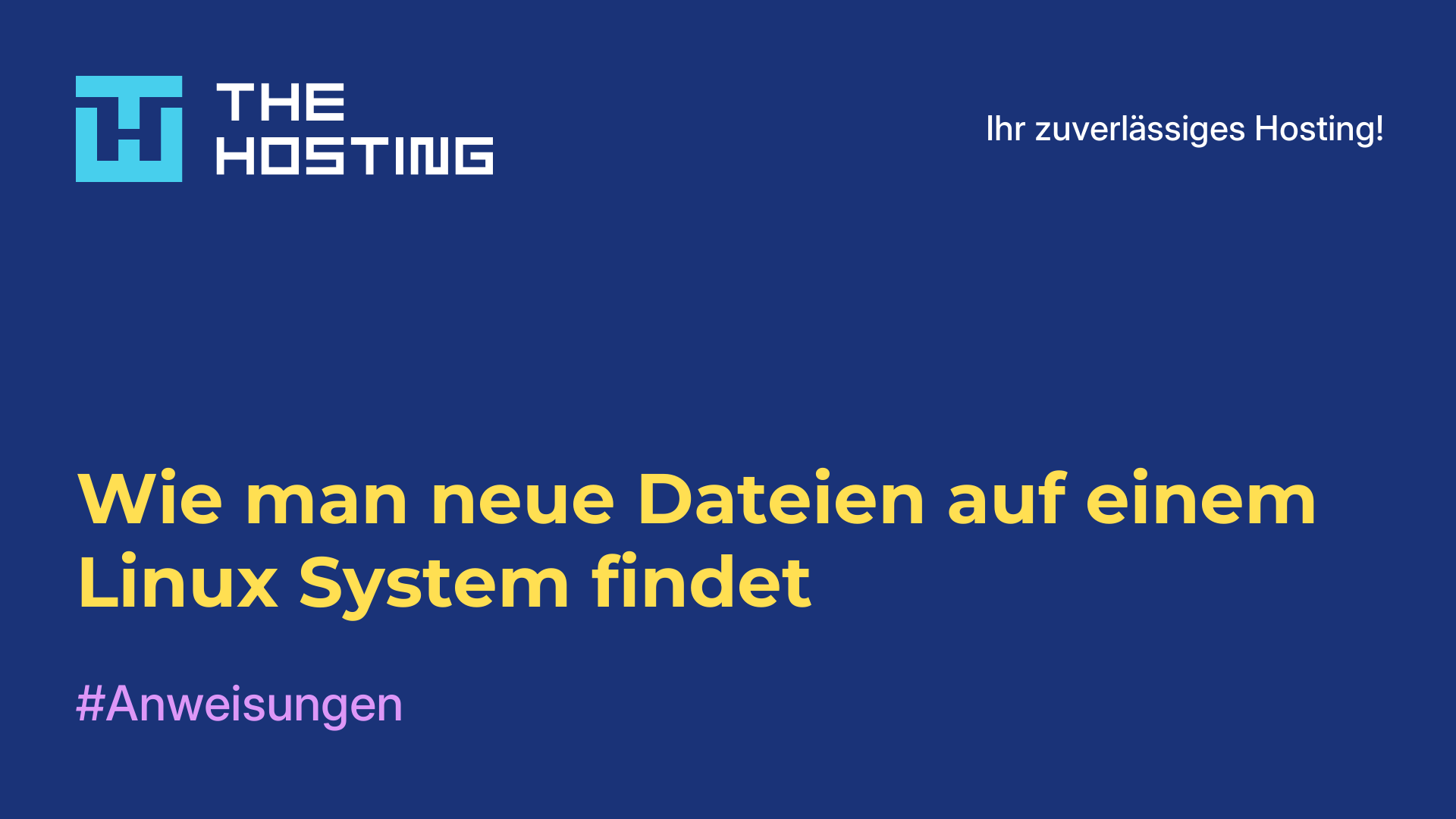 Wie man neue Dateien auf einem Linux-System findet