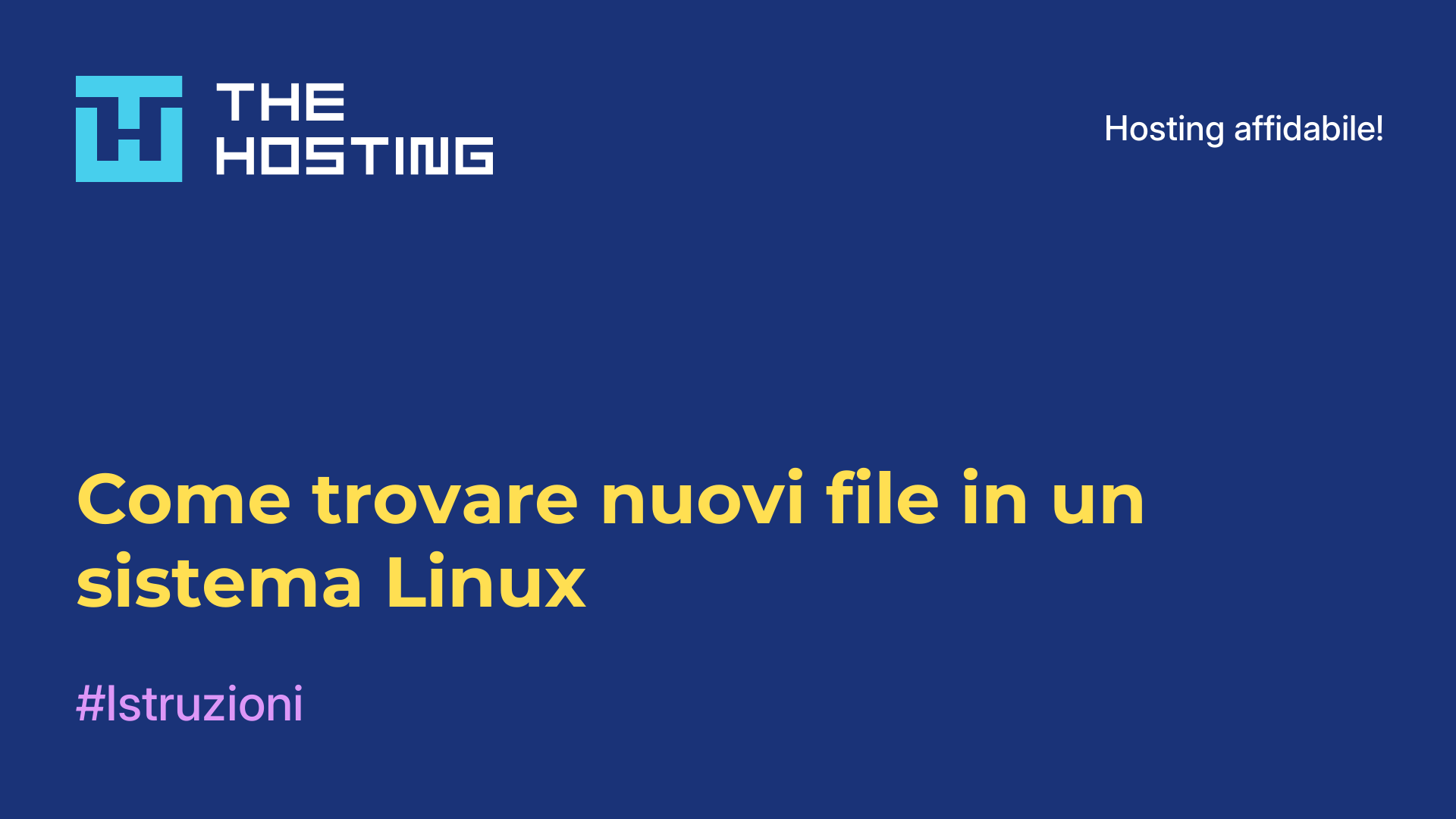Come trovare nuovi file in un sistema Linux