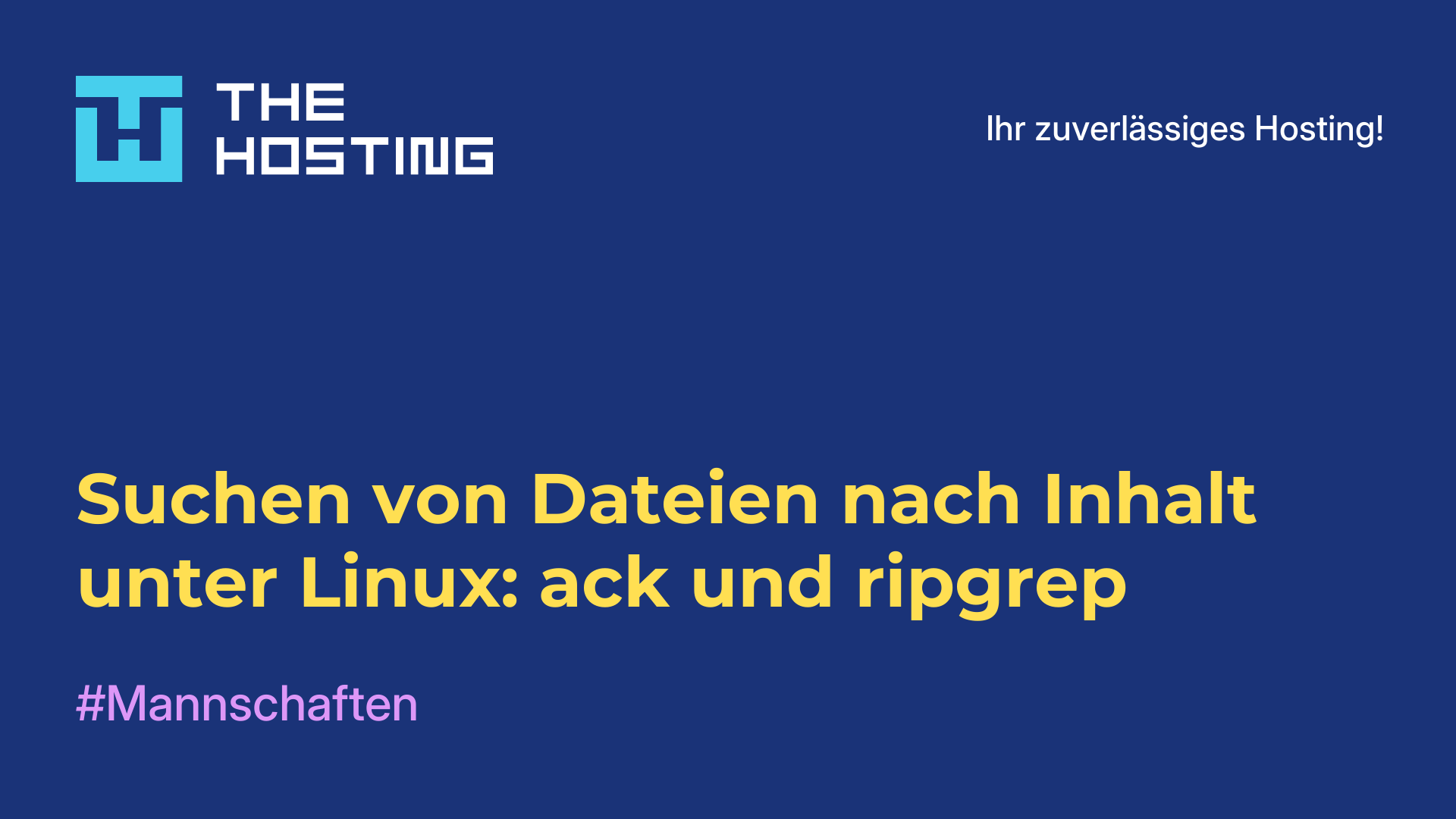 Suchen von Dateien nach Inhalt unter Linux: ack und ripgrep