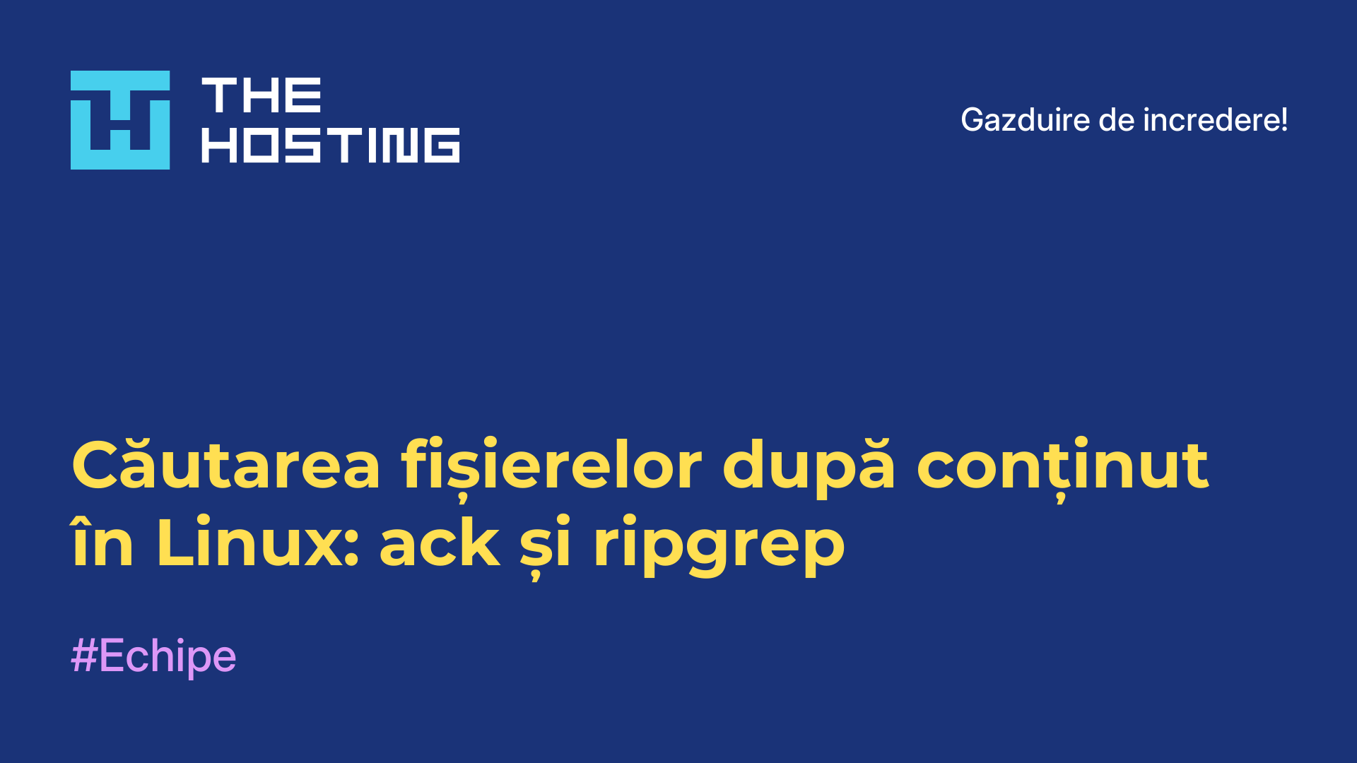 Căutarea fișierelor după conținut în Linux: ack și ripgrep