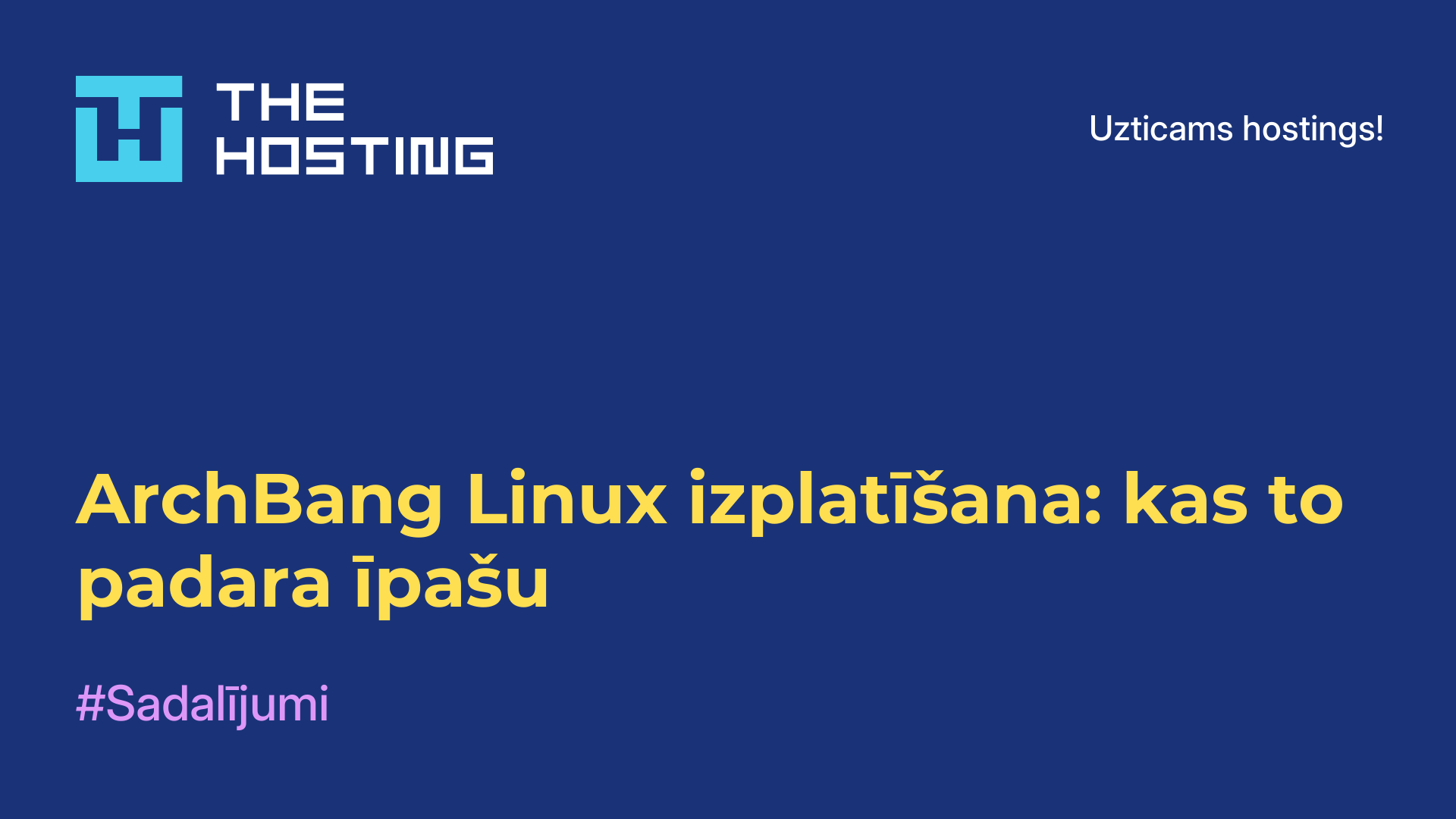 ArchBang Linux izplatīšana: kas to padara īpašu