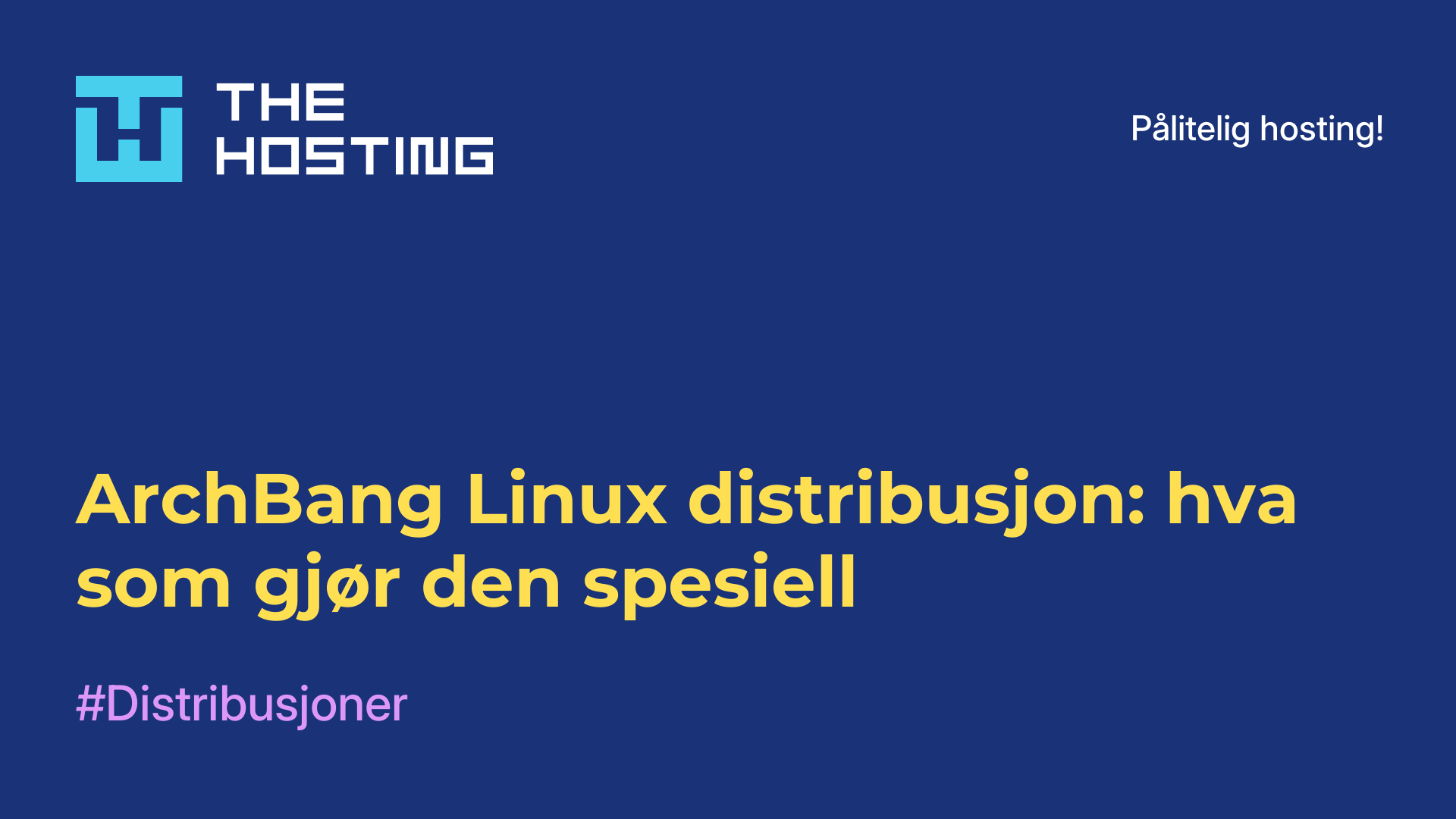ArchBang Linux-distribusjon: hva som gjør den spesiell