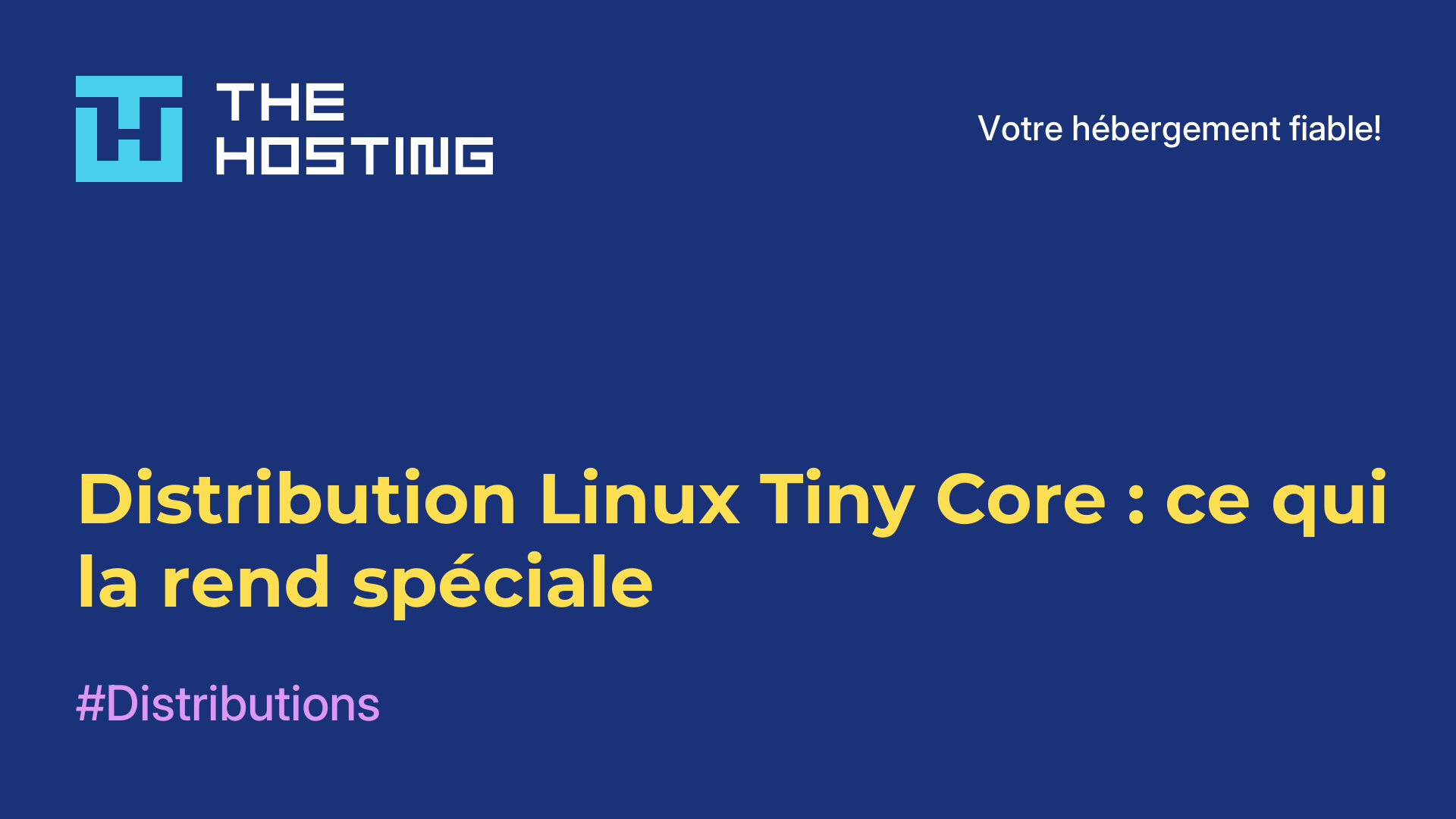 Distribution Linux Tiny Core : ce qui la rend spéciale