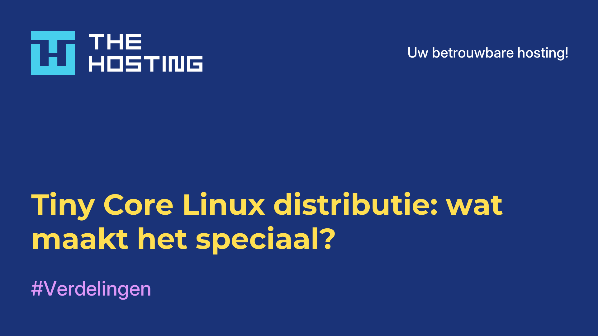 Tiny Core Linux-distributie: wat maakt het speciaal?