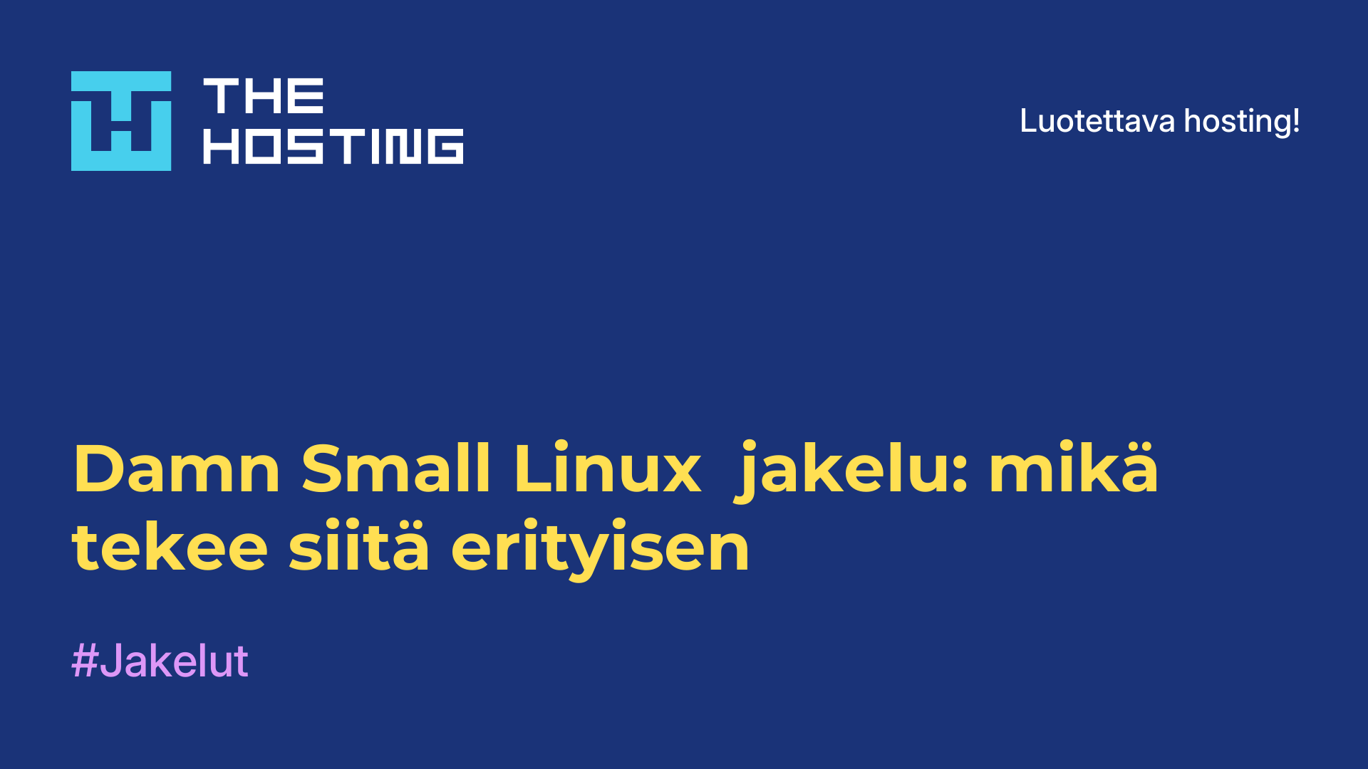 Damn Small Linux -jakelu: mikä tekee siitä erityisen
