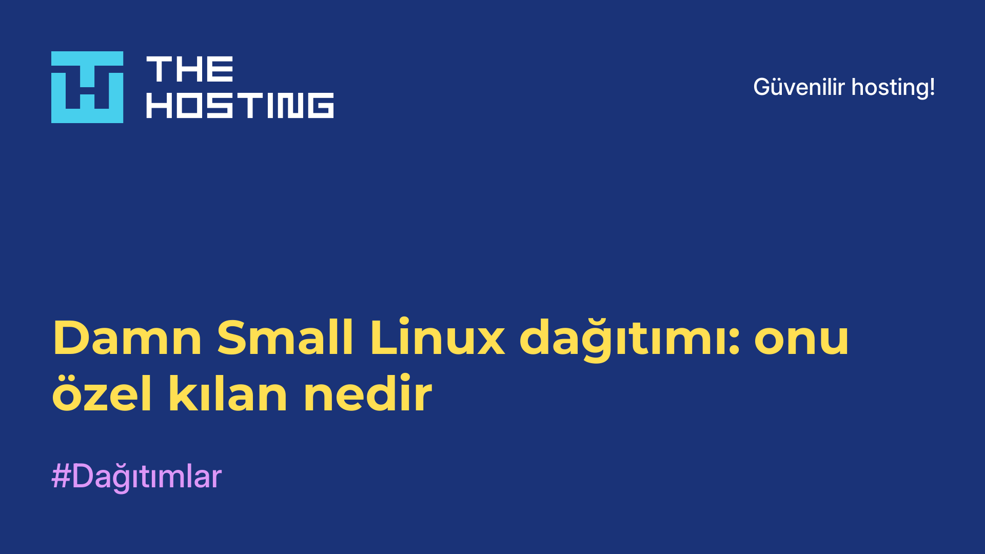 Damn Small Linux dağıtımı: onu özel kılan nedir
