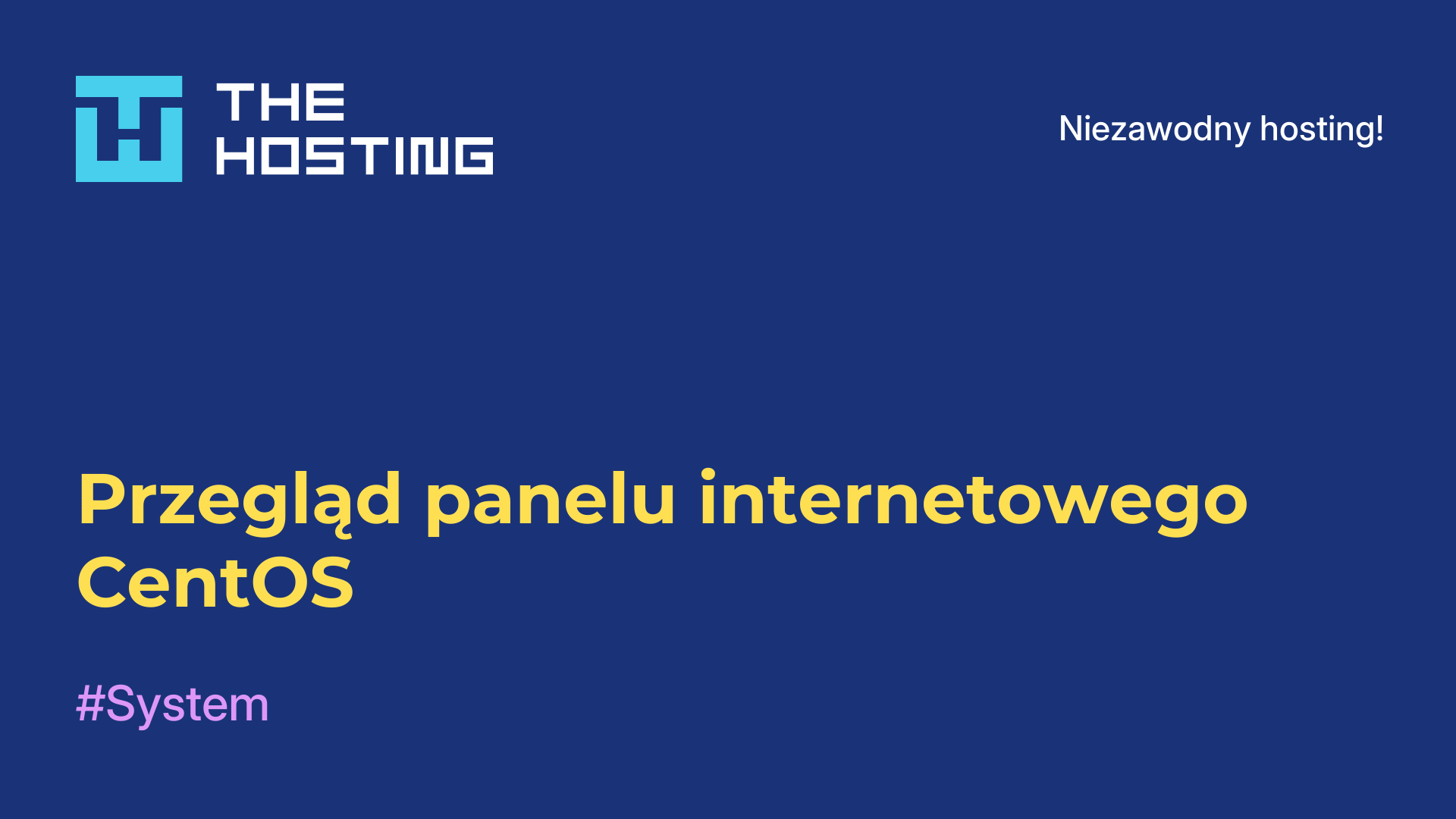 Przegląd panelu internetowego CentOS