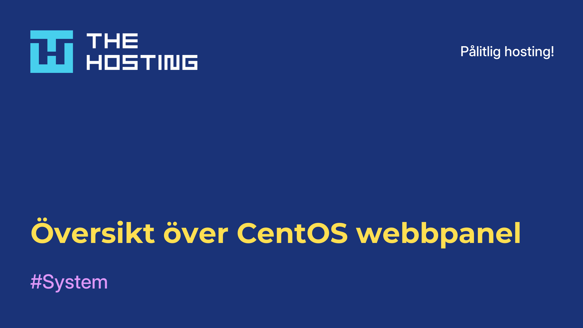 Översikt över CentOS webbpanel
