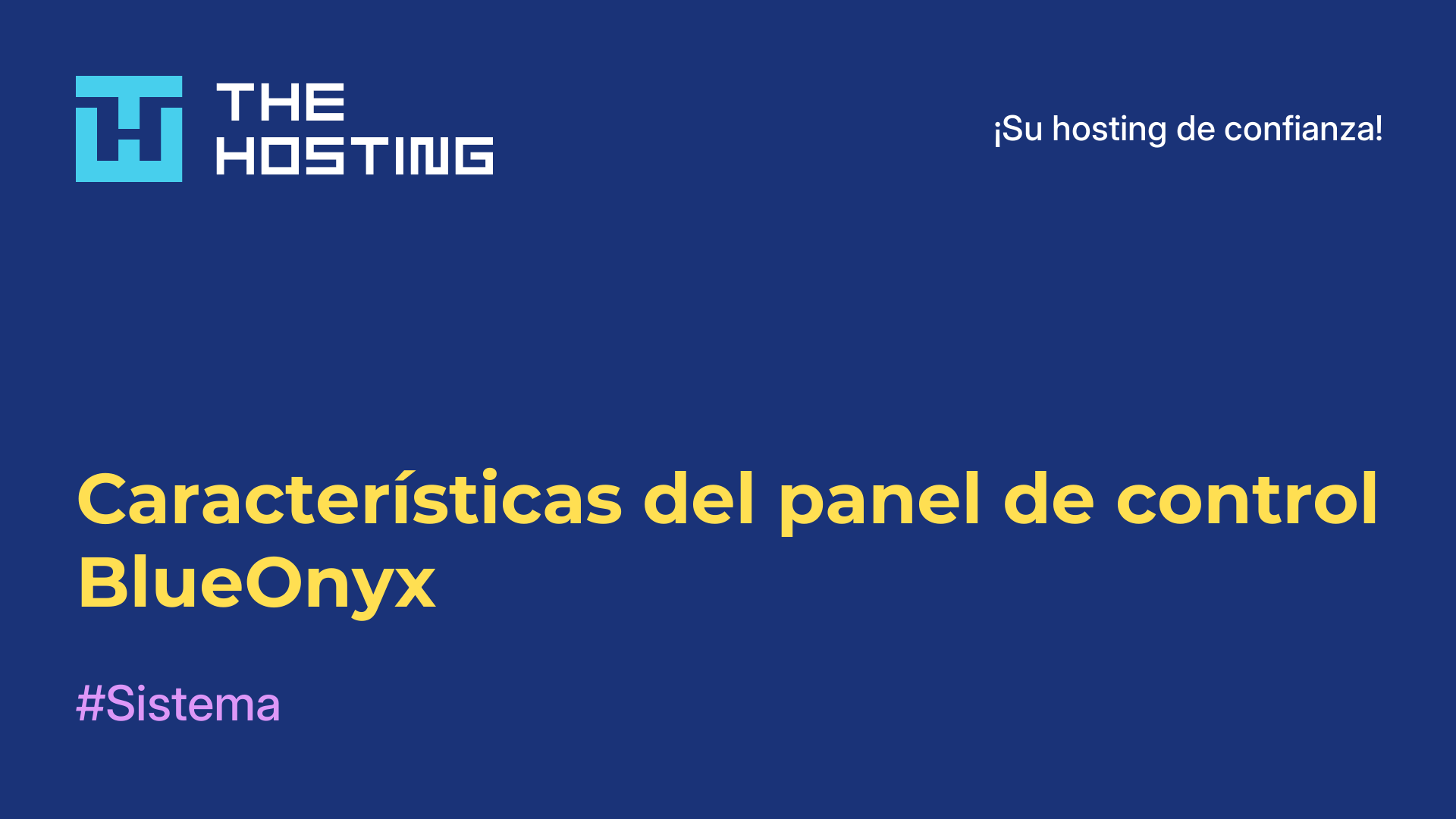 Características del panel de control BlueOnyx