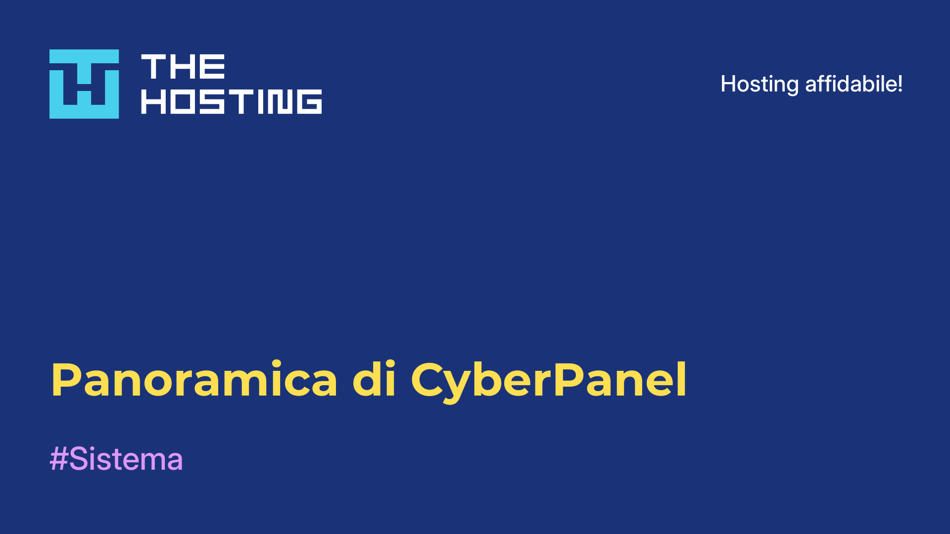 Panoramica di CyberPanel