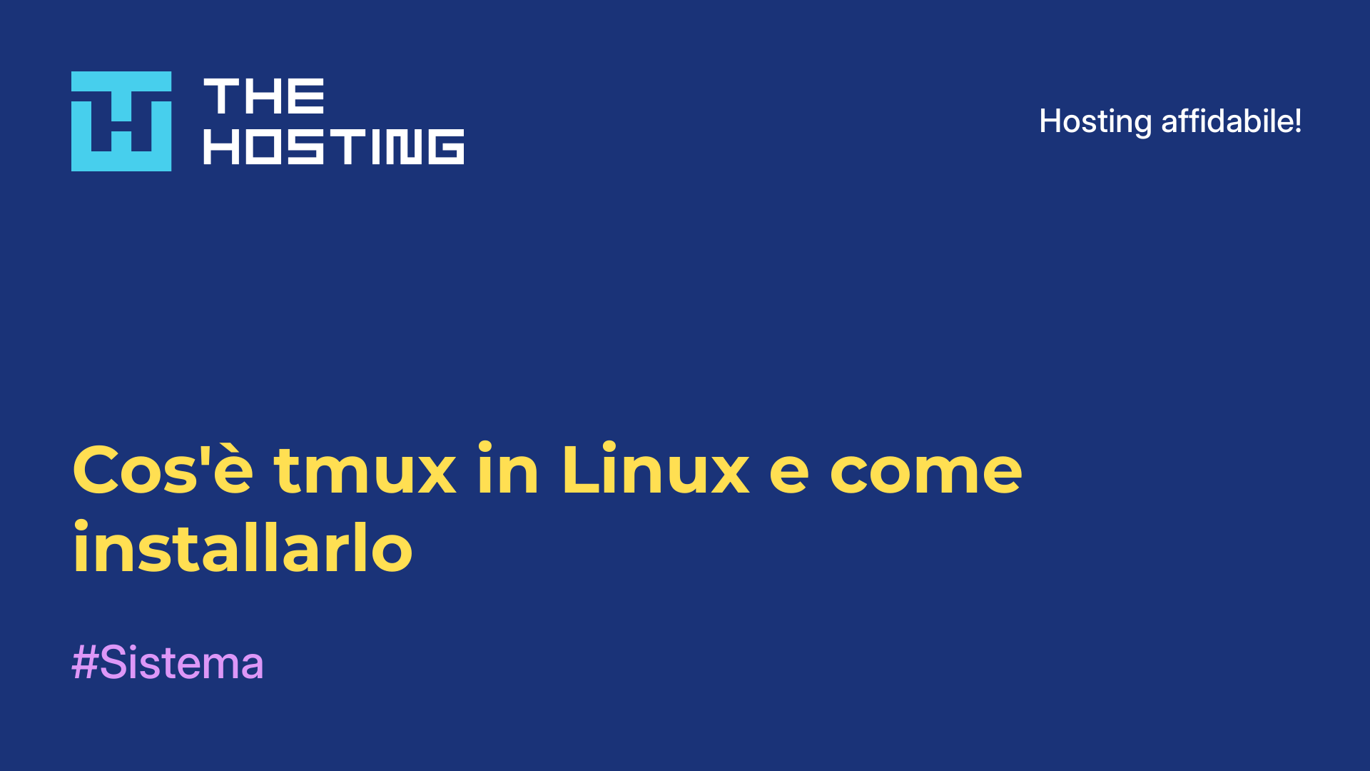 Cos'è tmux in Linux e come installarlo